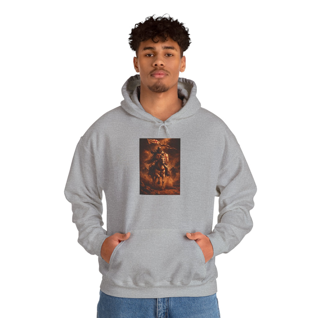 Mythic Rider Hoodie — Fiery Horseman Graphic Sweatshirt
