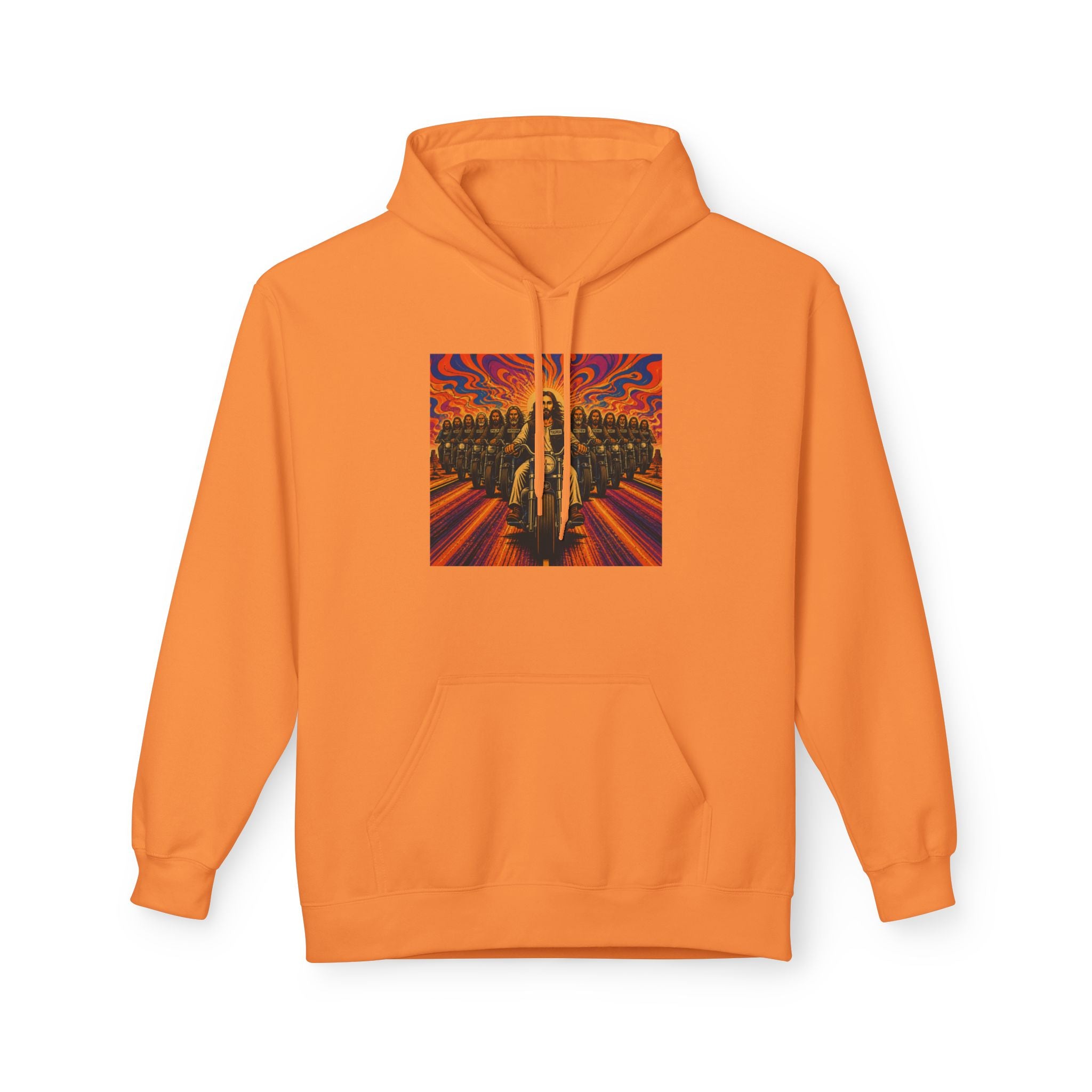 Yashua/Jesus 60's biker hoodie