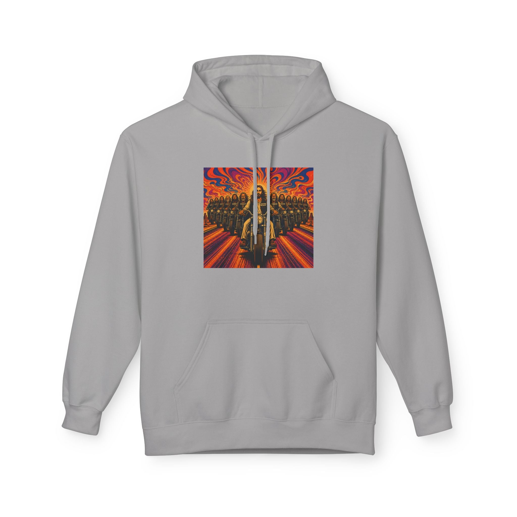 Yashua/Jesus 60's biker hoodie