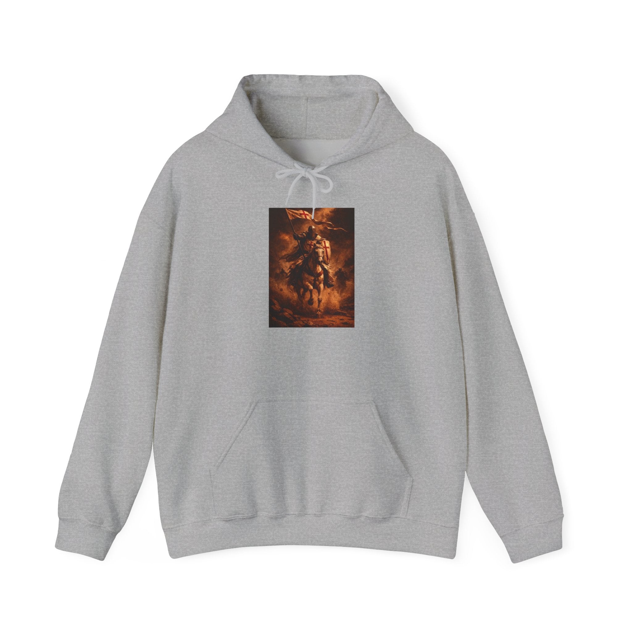 Mythic Rider Hoodie — Fiery Horseman Graphic Sweatshirt