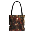 Gothic Queen & Jester All-Over Print Tote Bag — Dark Fantasy  Steampunk Art Tote for Gothic Fashion & Cosplay