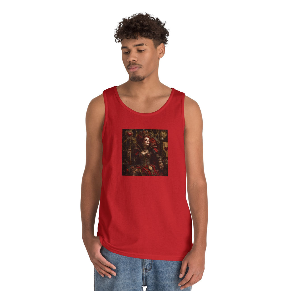 Renaissance Steampunk Art Tank Top — Gothic Queen Portrait Graphic Tank
