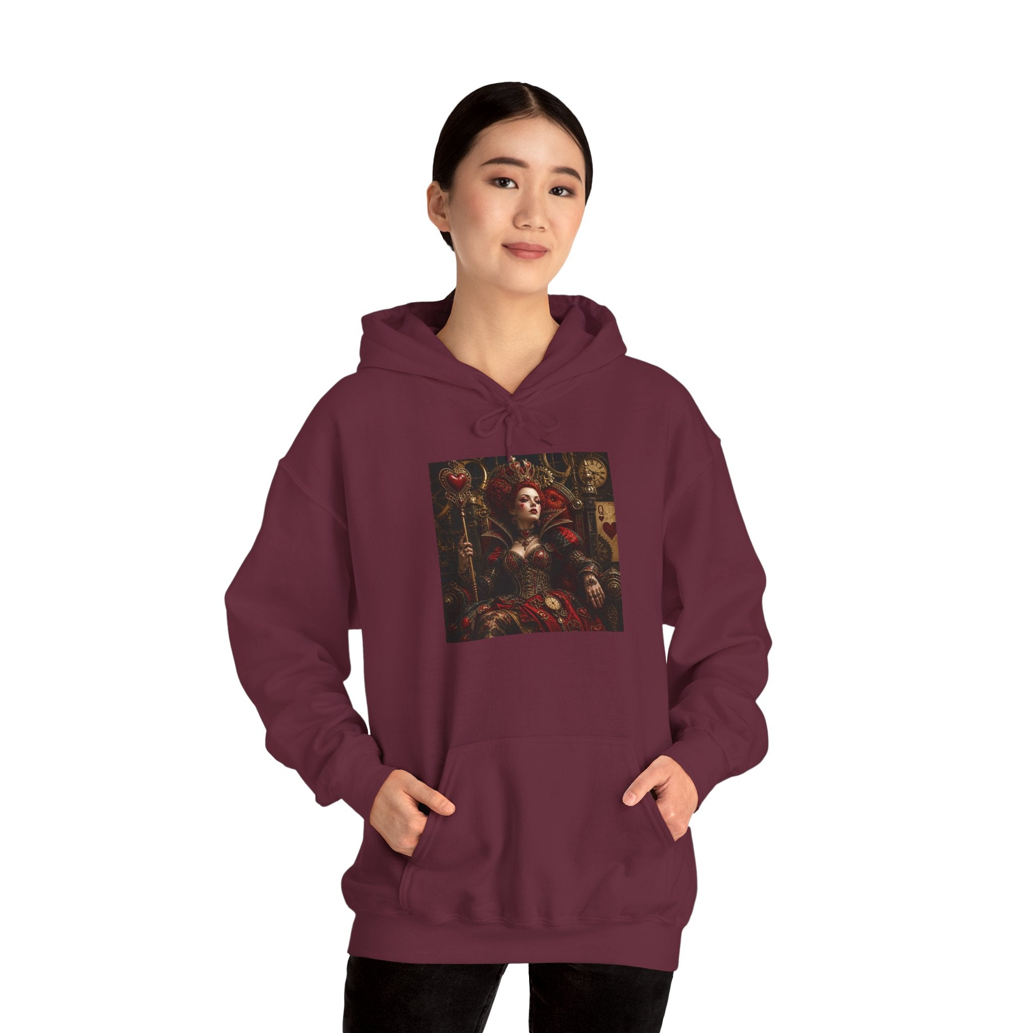 Medieval Steampunk Noble Portrait Hoodie — Vintage Renaissance Art Pullover