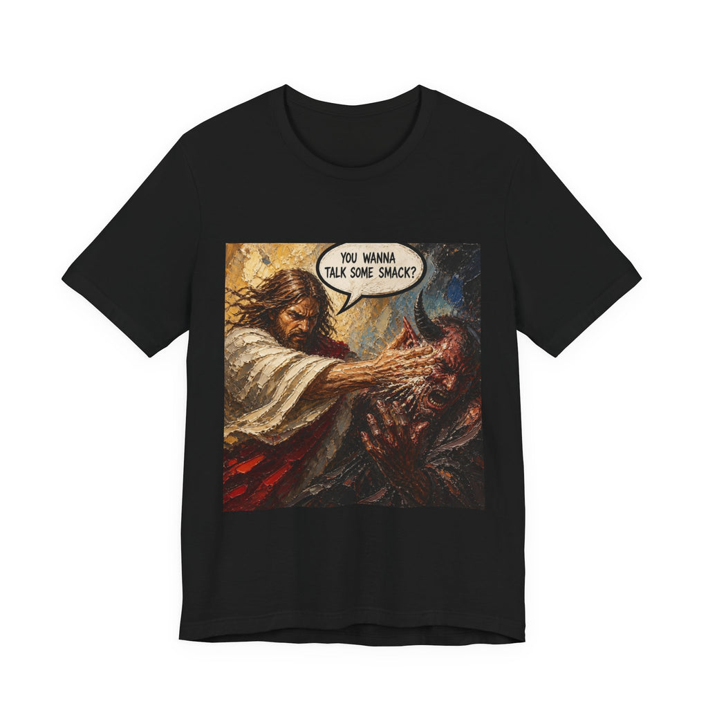 Graphic Tee — Bold Comic-Style ‘You Wanna Talk Some Smack?’ Design