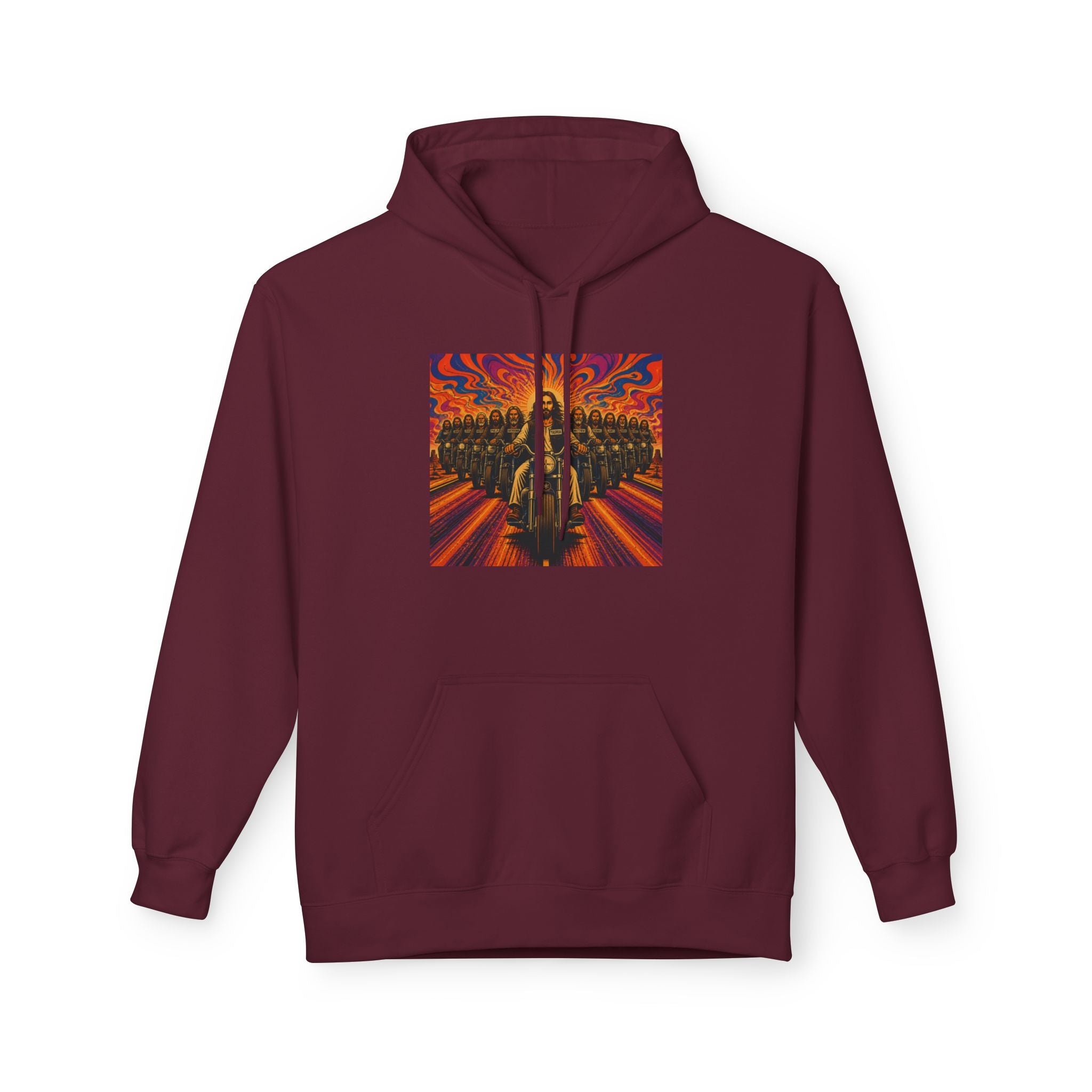 Yashua/Jesus 60's biker hoodie