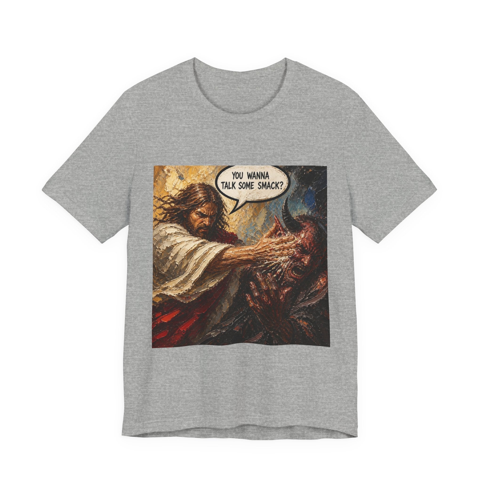 Graphic Tee — Bold Comic-Style ‘You Wanna Talk Some Smack?’ Design