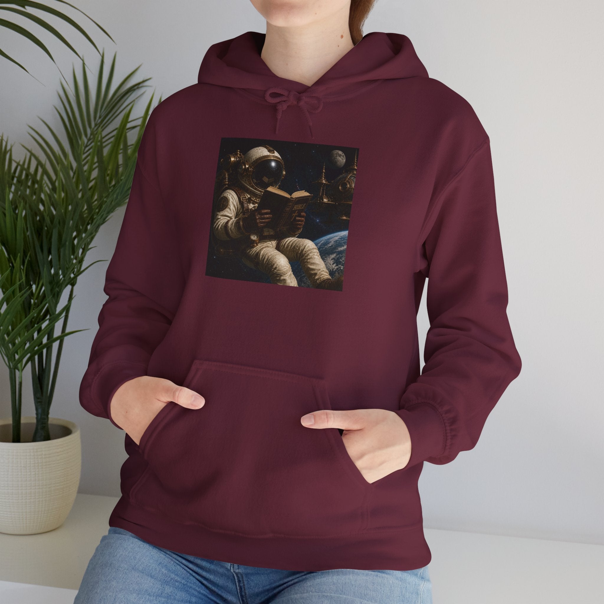 Astronaut Lounge Hoodie — Vintage Space Crew Astronaut Graphic Sweatshirt