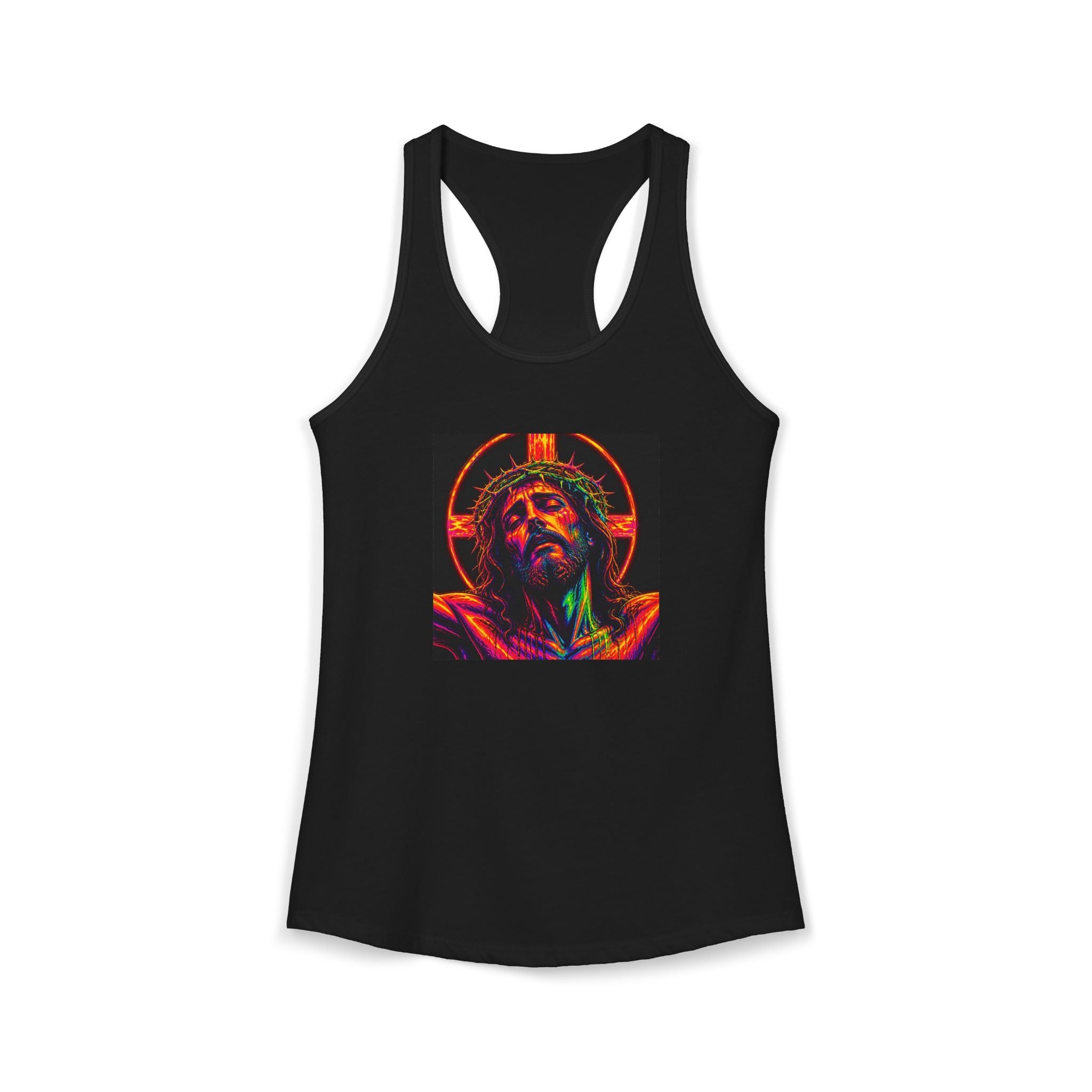 Women's Ideal Racerback Tank - Neon Jesus