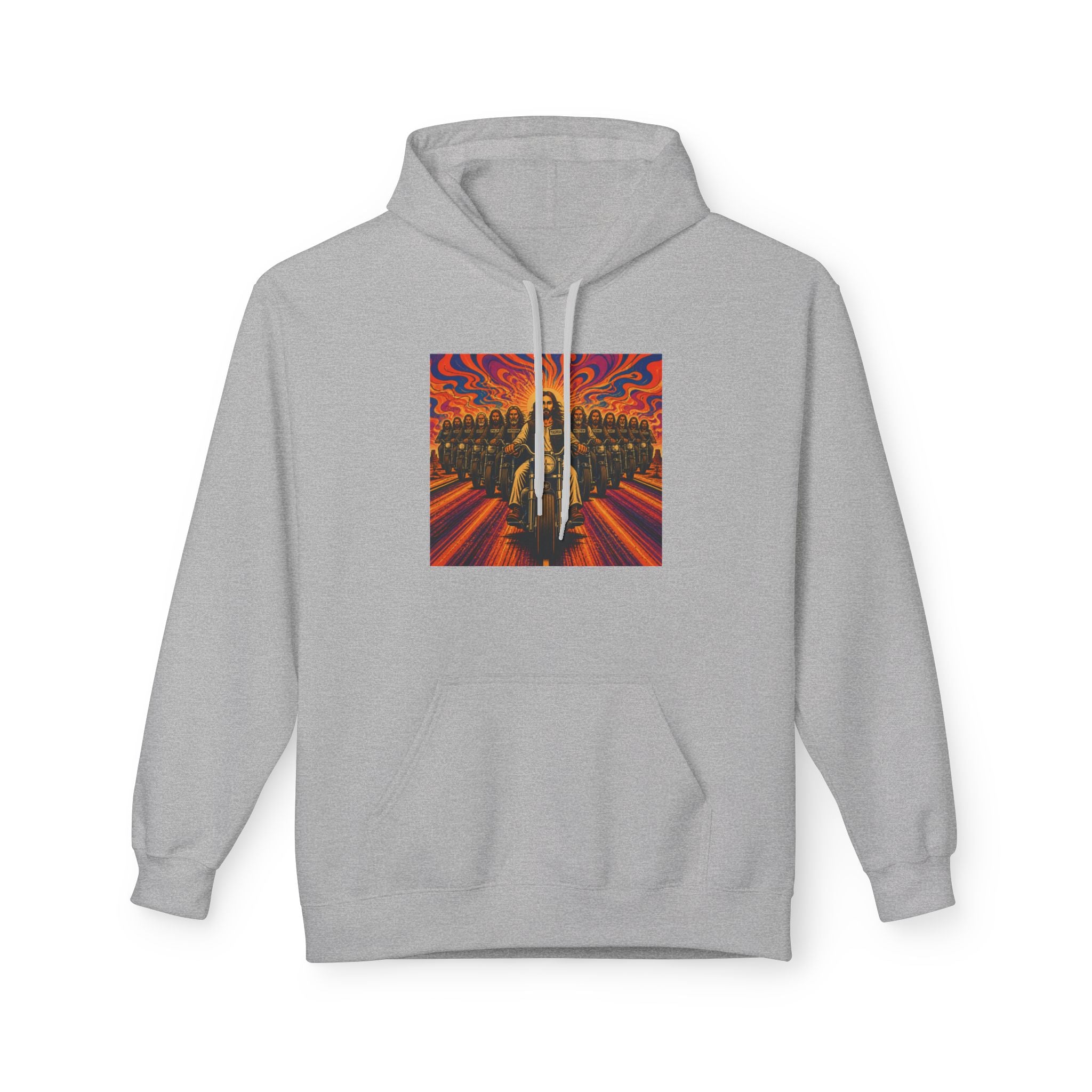 Yashua/Jesus 60's biker hoodie