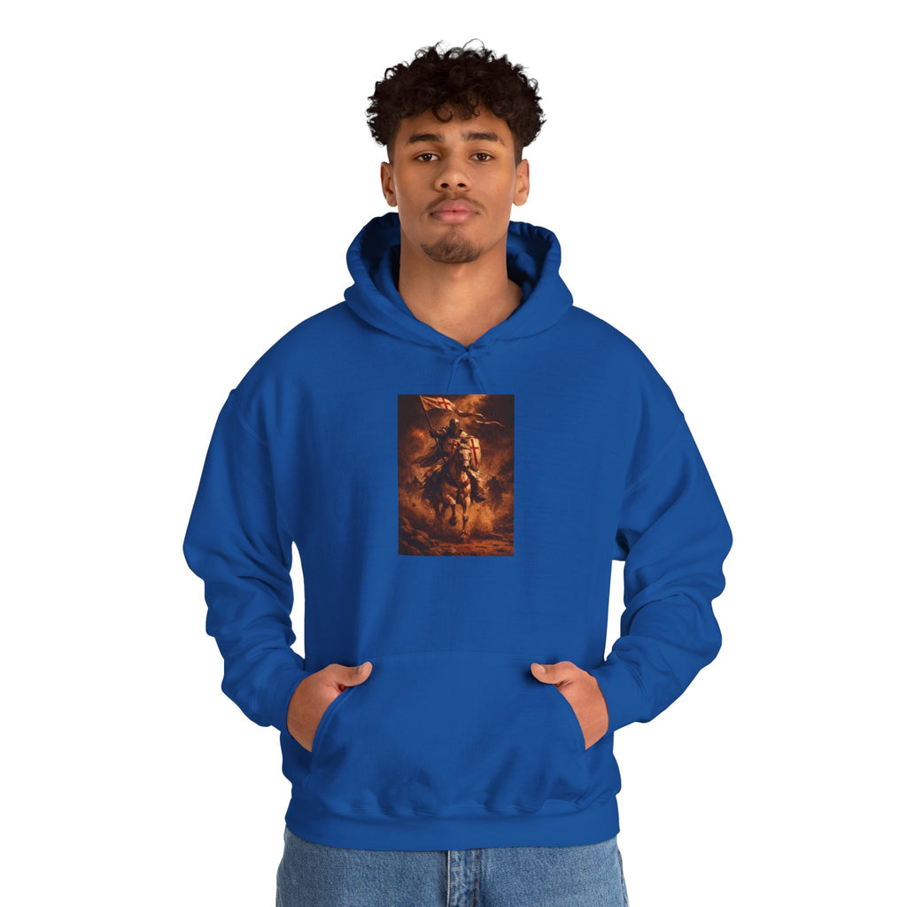 Mythic Rider Hoodie — Fiery Horseman Graphic Sweatshirt