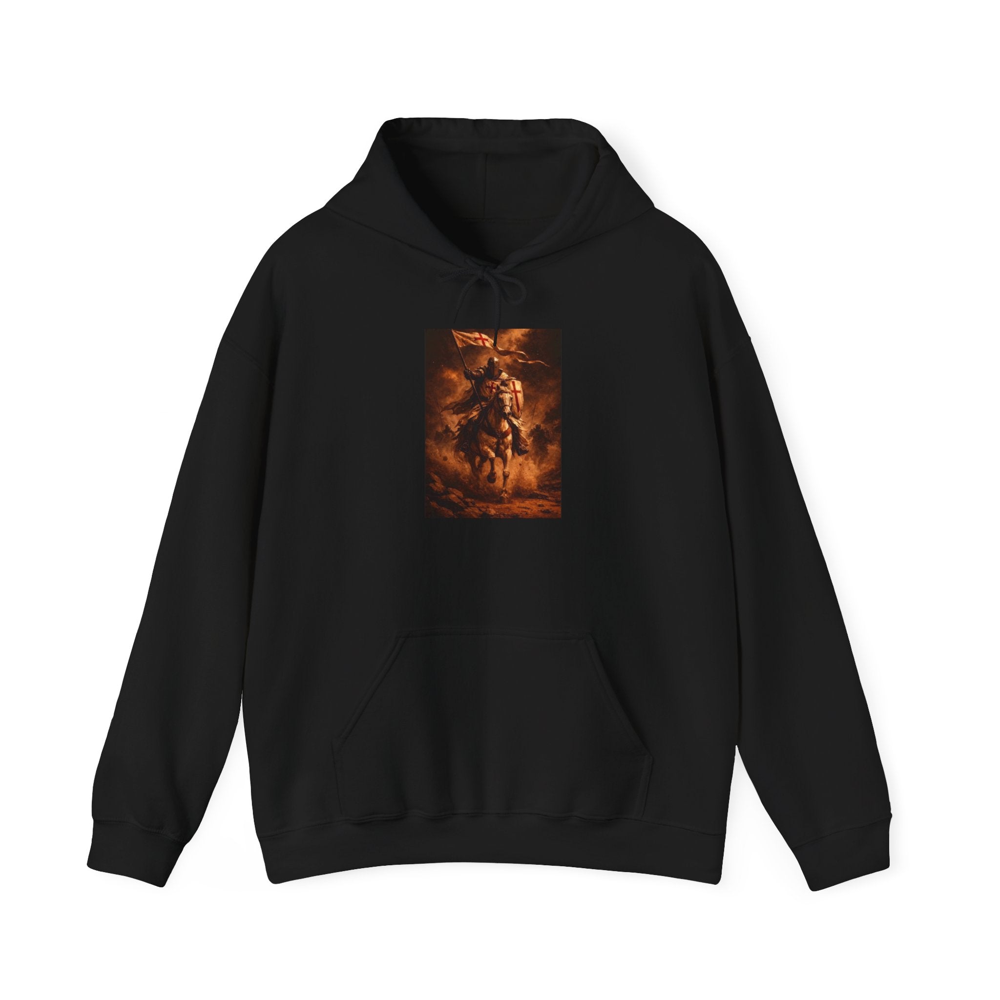 Mythic Rider Hoodie — Fiery Horseman Graphic Sweatshirt