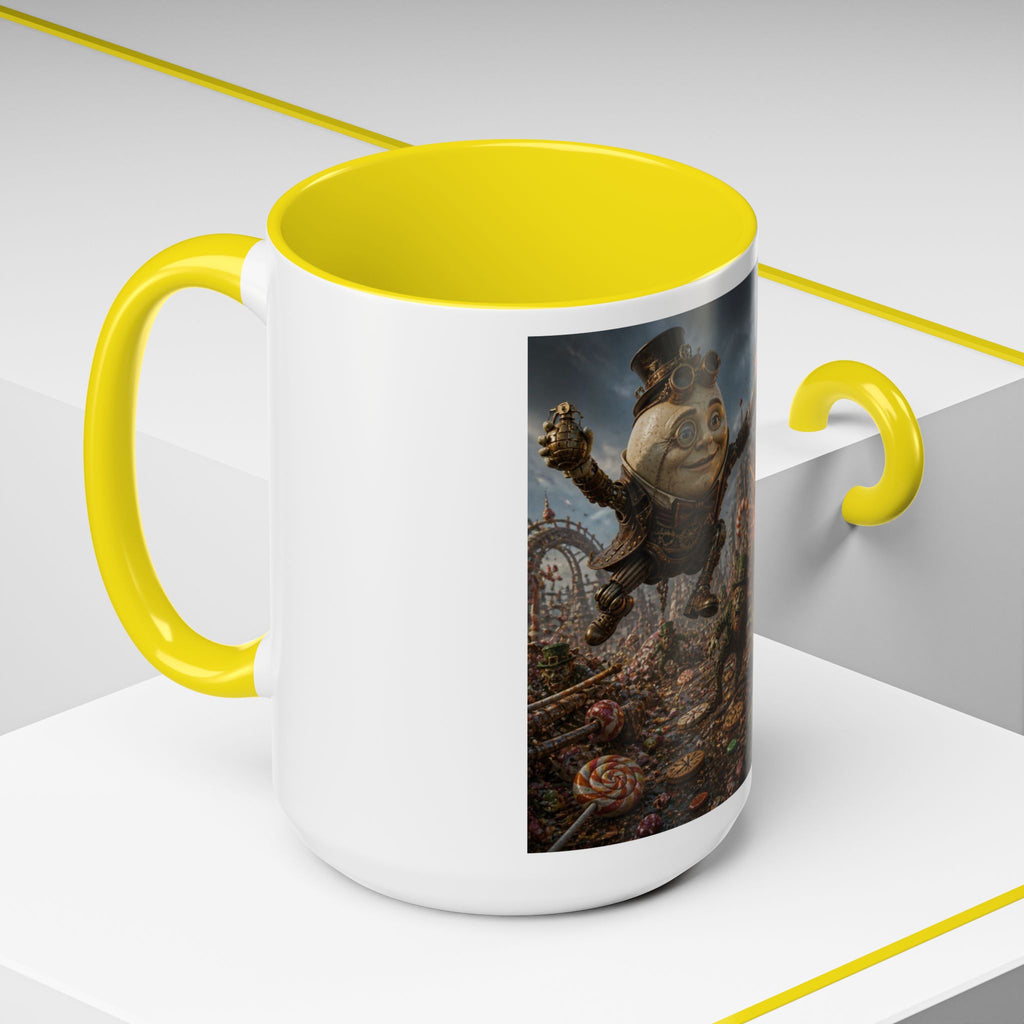 Steampunk Humpty Dumpty Fantasy Coffee Mug — Dark Fantasy Accent Mug (11/15oz)