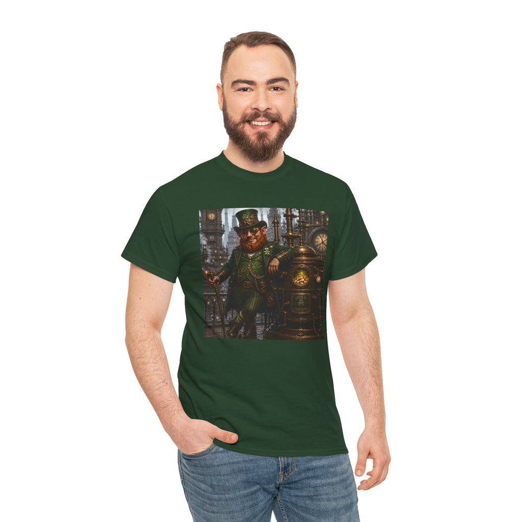 Steampunk Leprechaun T-Shirt — Vintage Industrial St. Patrick’s Day Tee