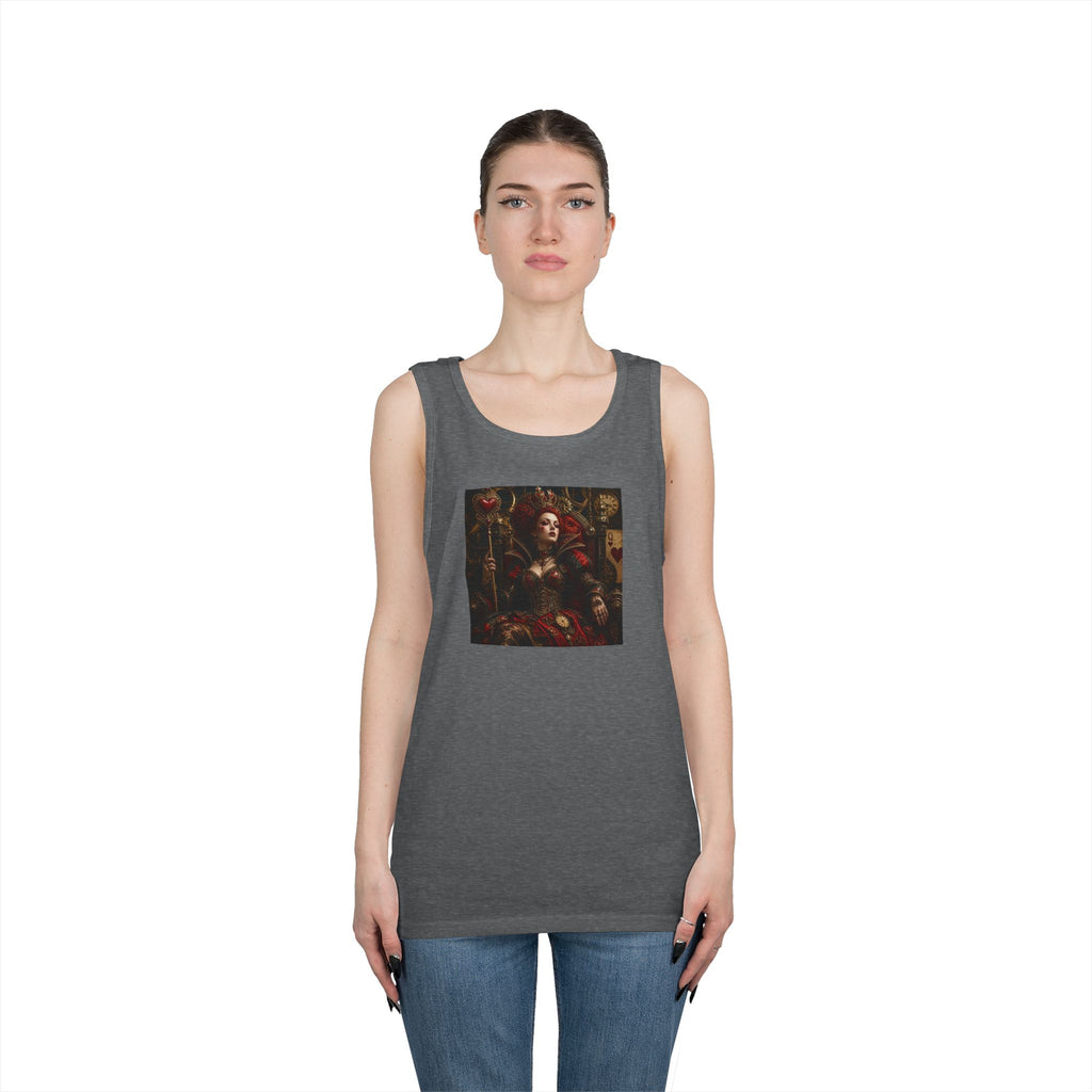 Renaissance Steampunk Art Tank Top — Gothic Queen Portrait Graphic Tank
