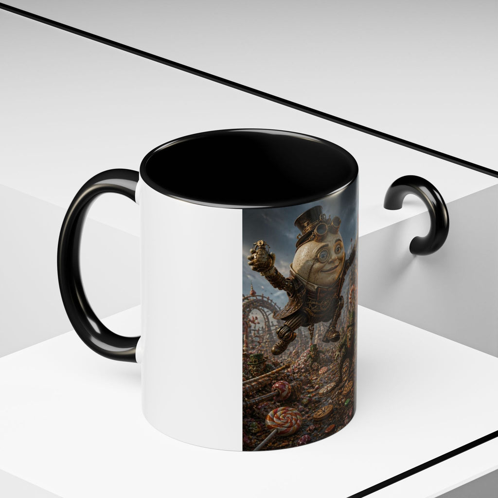 Steampunk Humpty Dumpty Fantasy Coffee Mug — Dark Fantasy Accent Mug (11/15oz)