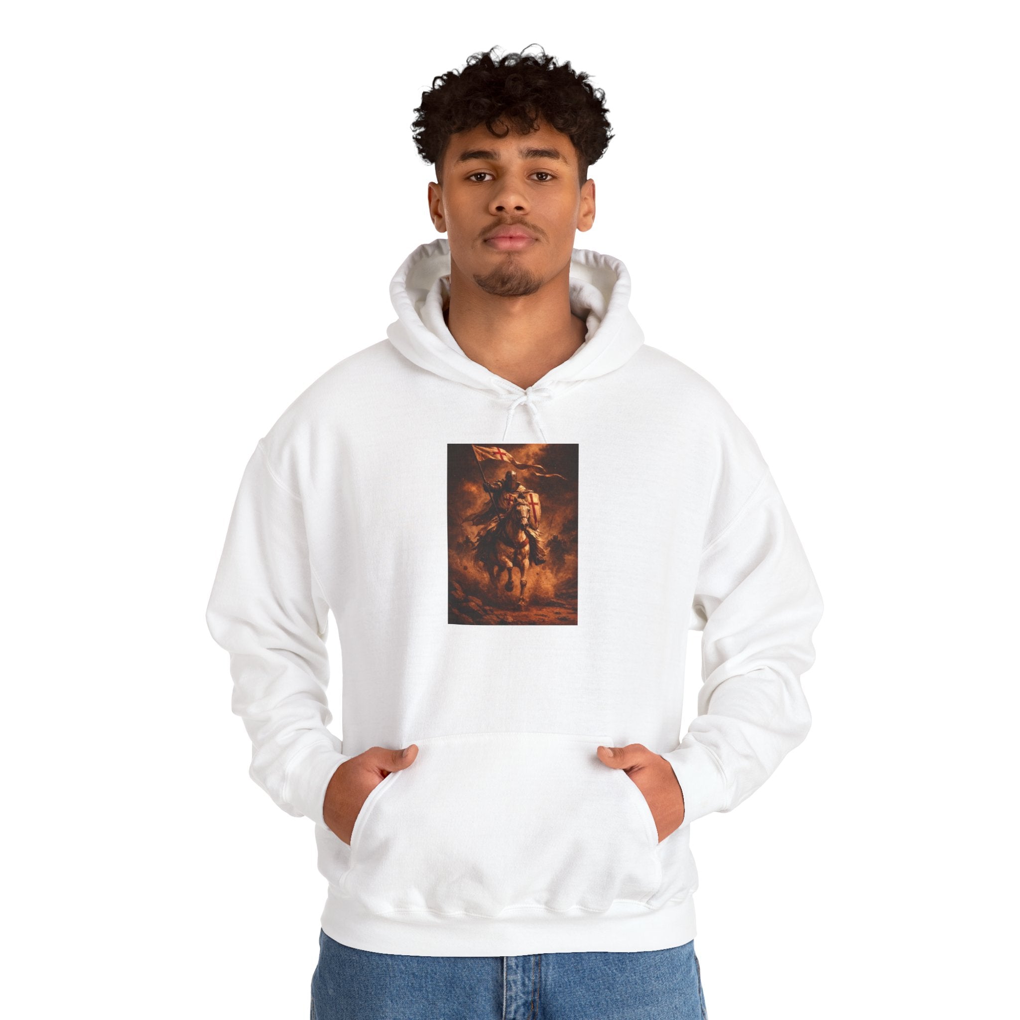 Mythic Rider Hoodie — Fiery Horseman Graphic Sweatshirt