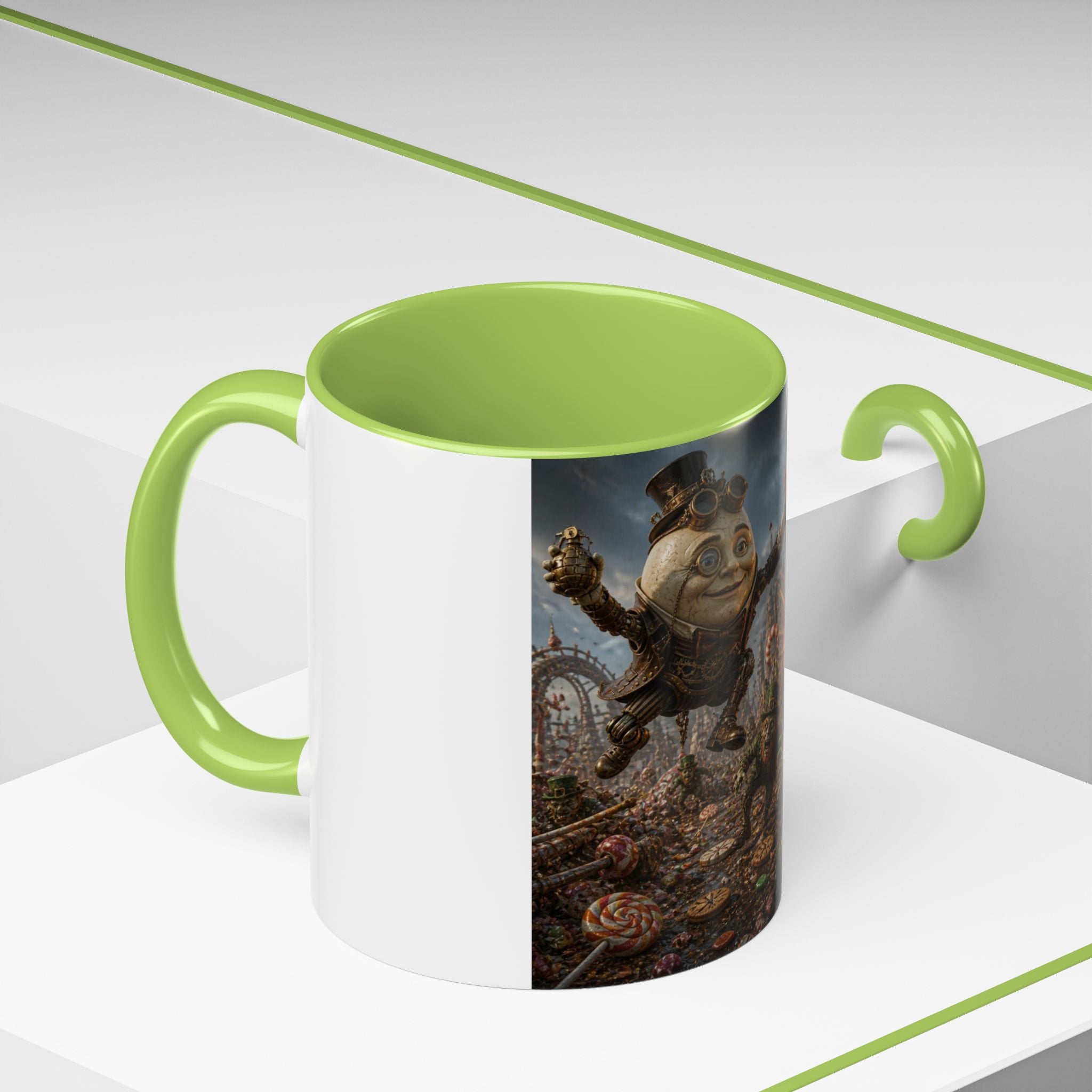 Steampunk Humpty Dumpty Fantasy Coffee Mug — Dark Fantasy Accent Mug (11/15oz)