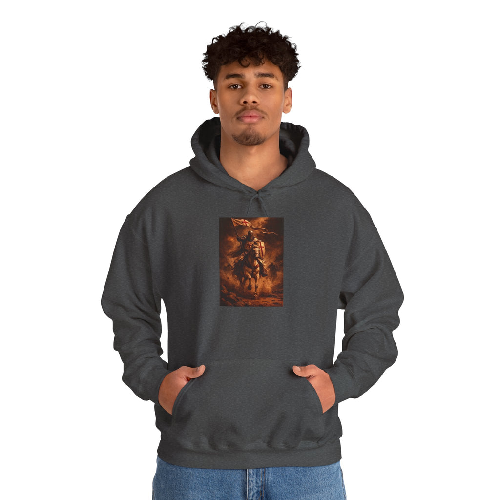 Mythic Rider Hoodie — Fiery Horseman Graphic Sweatshirt