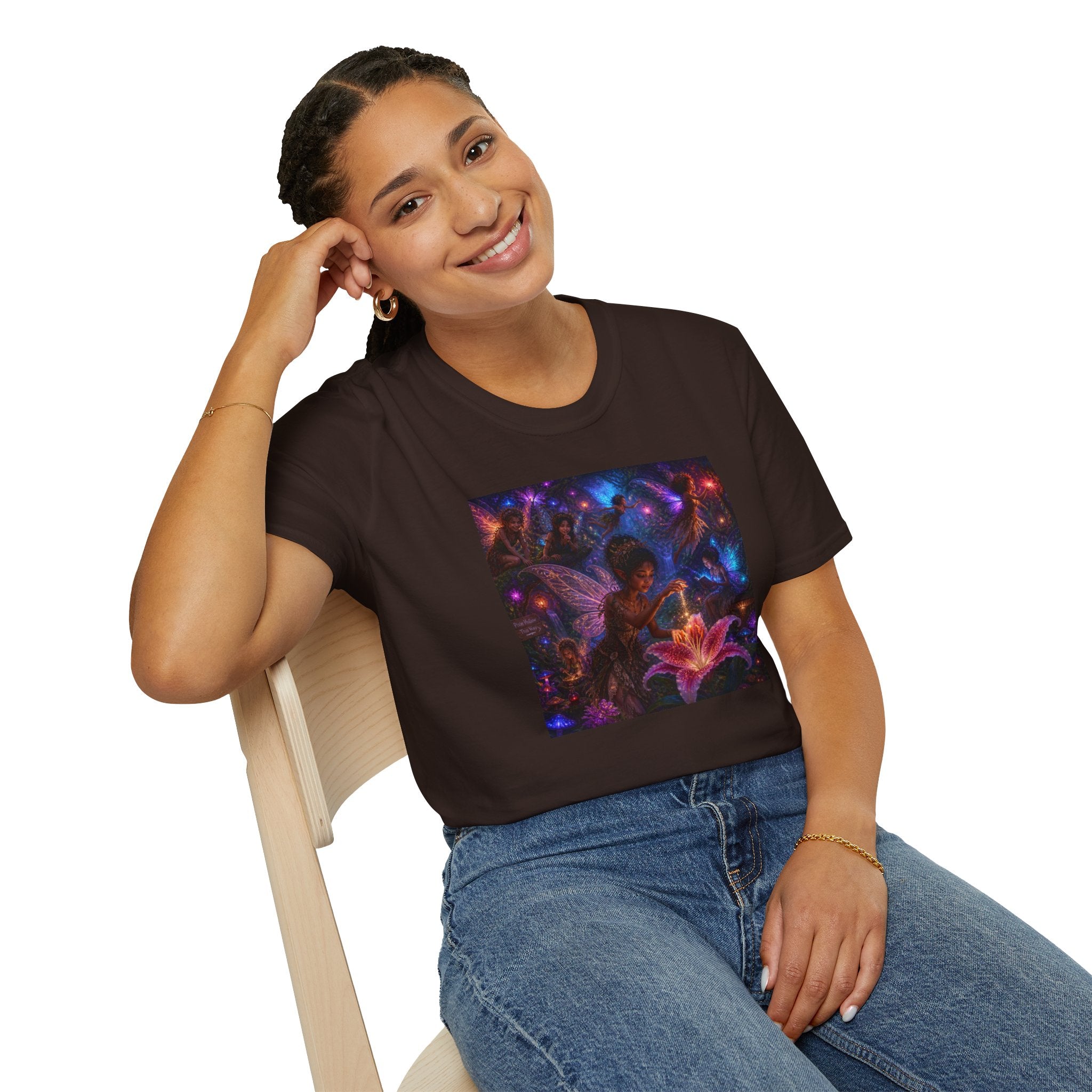Fairy Garden T-Shirt — Enchanted Nightlight Wings Design