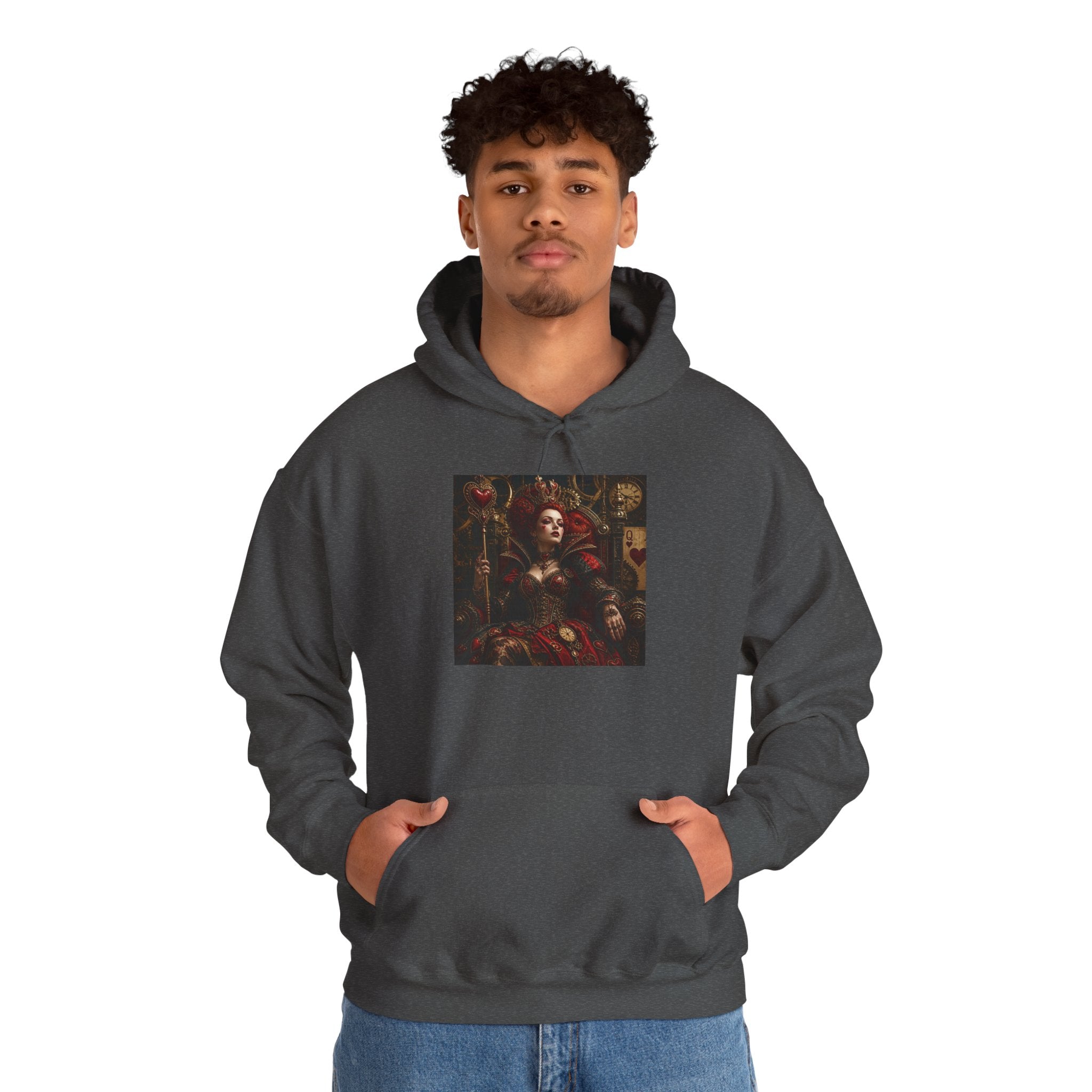 Medieval Steampunk Noble Portrait Hoodie — Vintage Renaissance Art Pullover