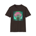 Tree of Life Graphic T-Shirt — Pink & Teal Mystic Nature Design