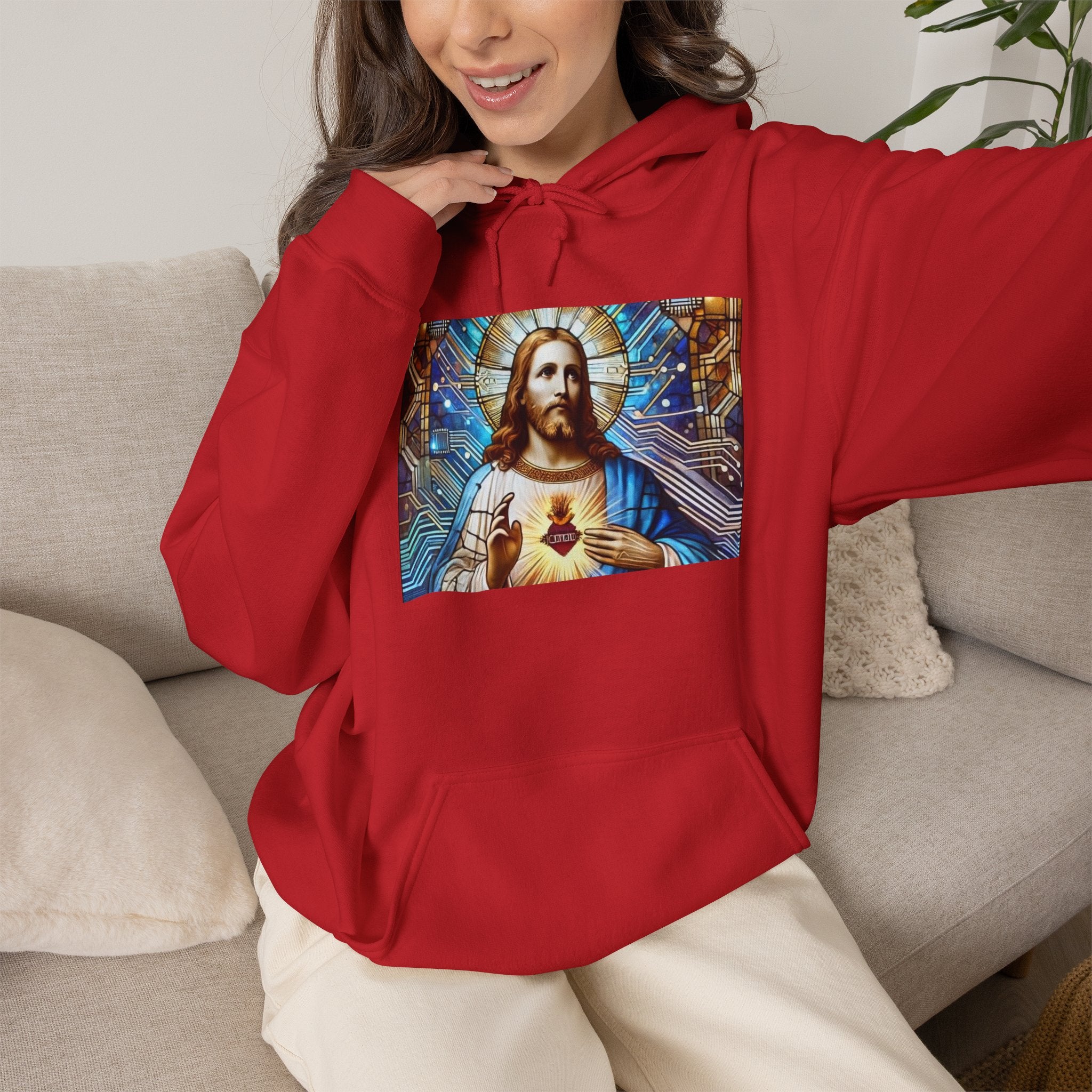 Digital Jesus Hoodie — Graphic Sweatshirt