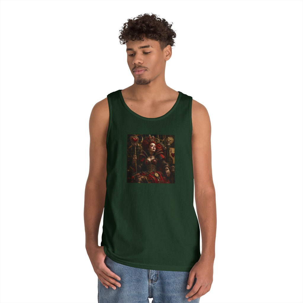 Renaissance Steampunk Art Tank Top — Gothic Queen Portrait Graphic Tank