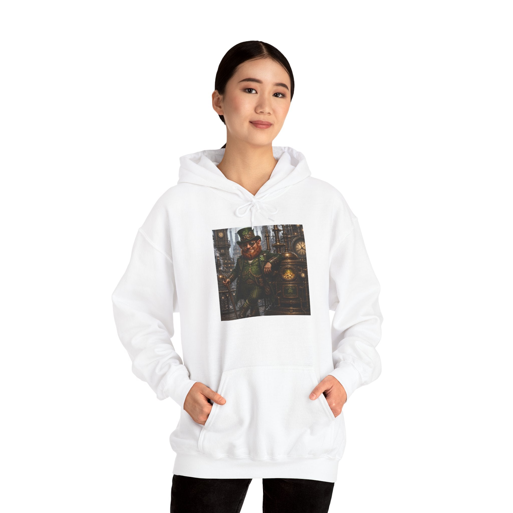 Steampunk City Explorer Hoodie — Vintage Sci‑Fi Pilot Graphic