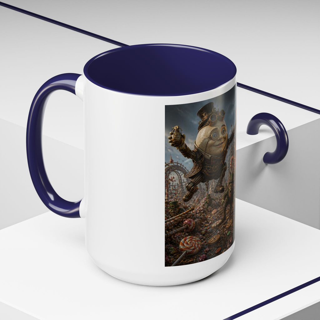 Steampunk Humpty Dumpty Fantasy Coffee Mug — Dark Fantasy Accent Mug (11/15oz)
