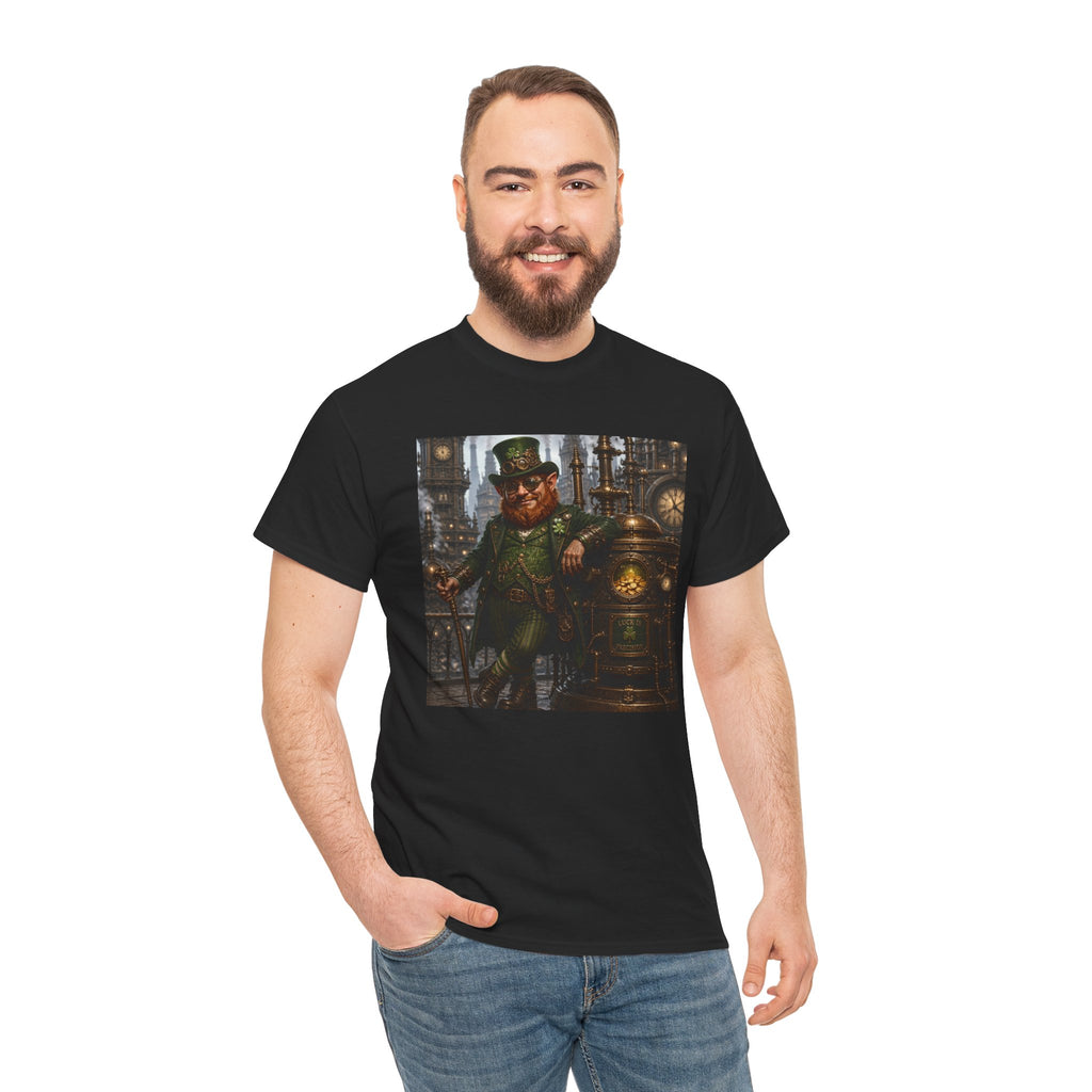Steampunk Leprechaun T-Shirt — Vintage Industrial St. Patrick’s Day Tee