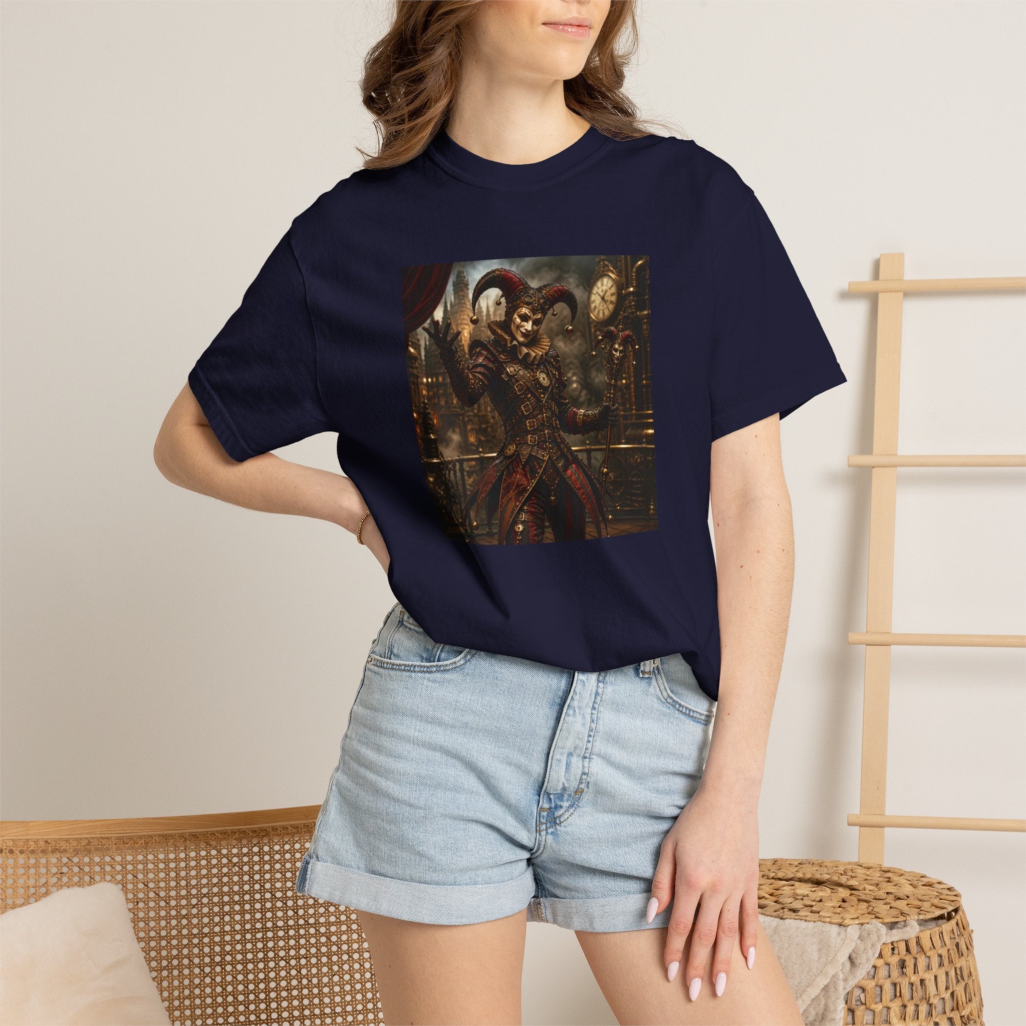 Steampunk Dark Carnival Jester Illustration