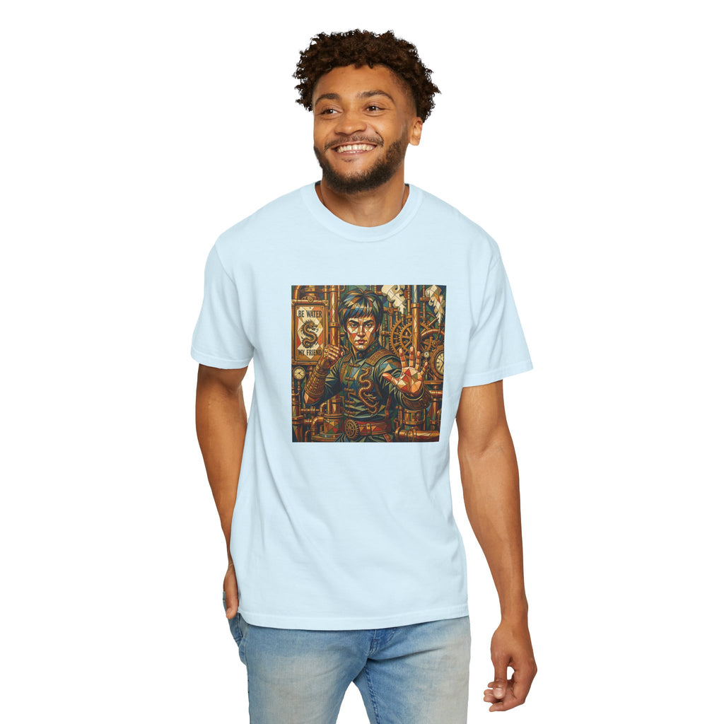 Steampunk Geo-pattern Bruce Lee T-shirt