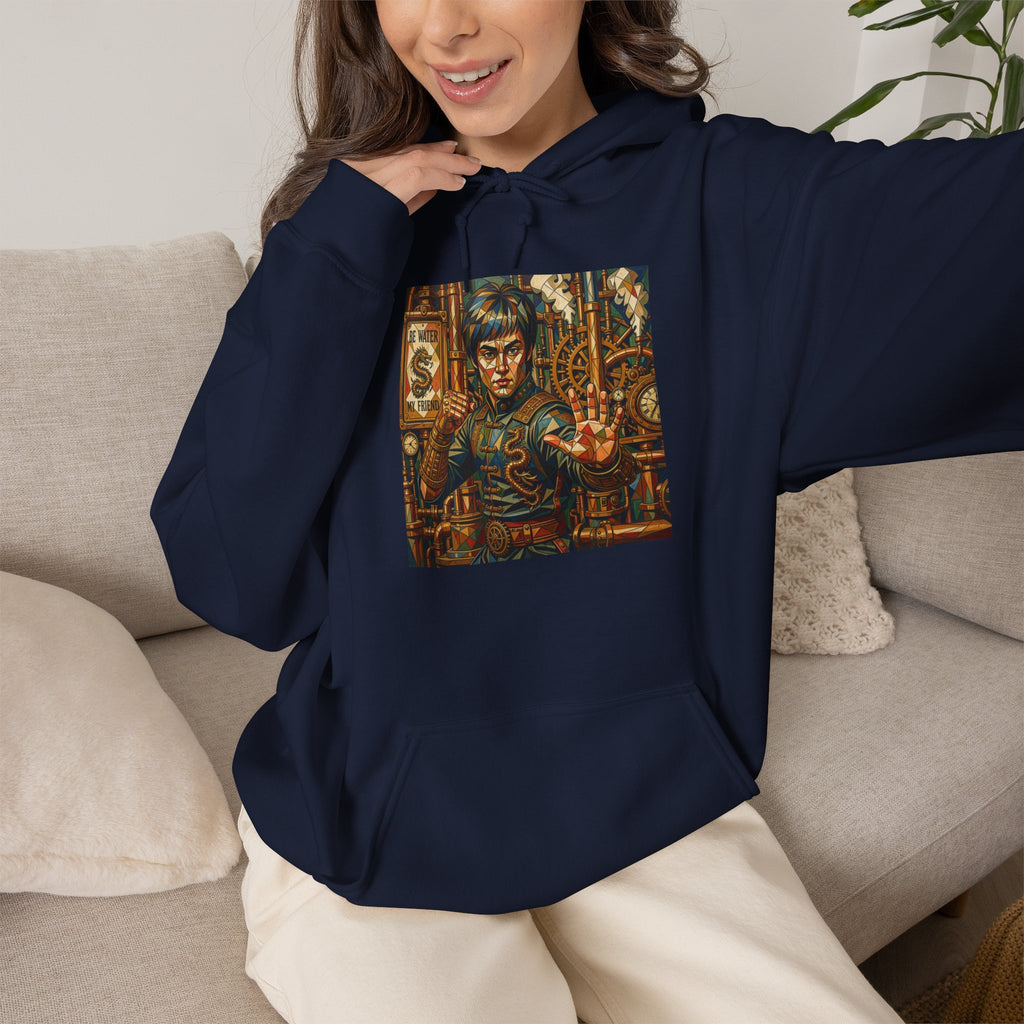 Hoodie —Steampunk Bruce Lee Artwork Hooded Sweatshirt