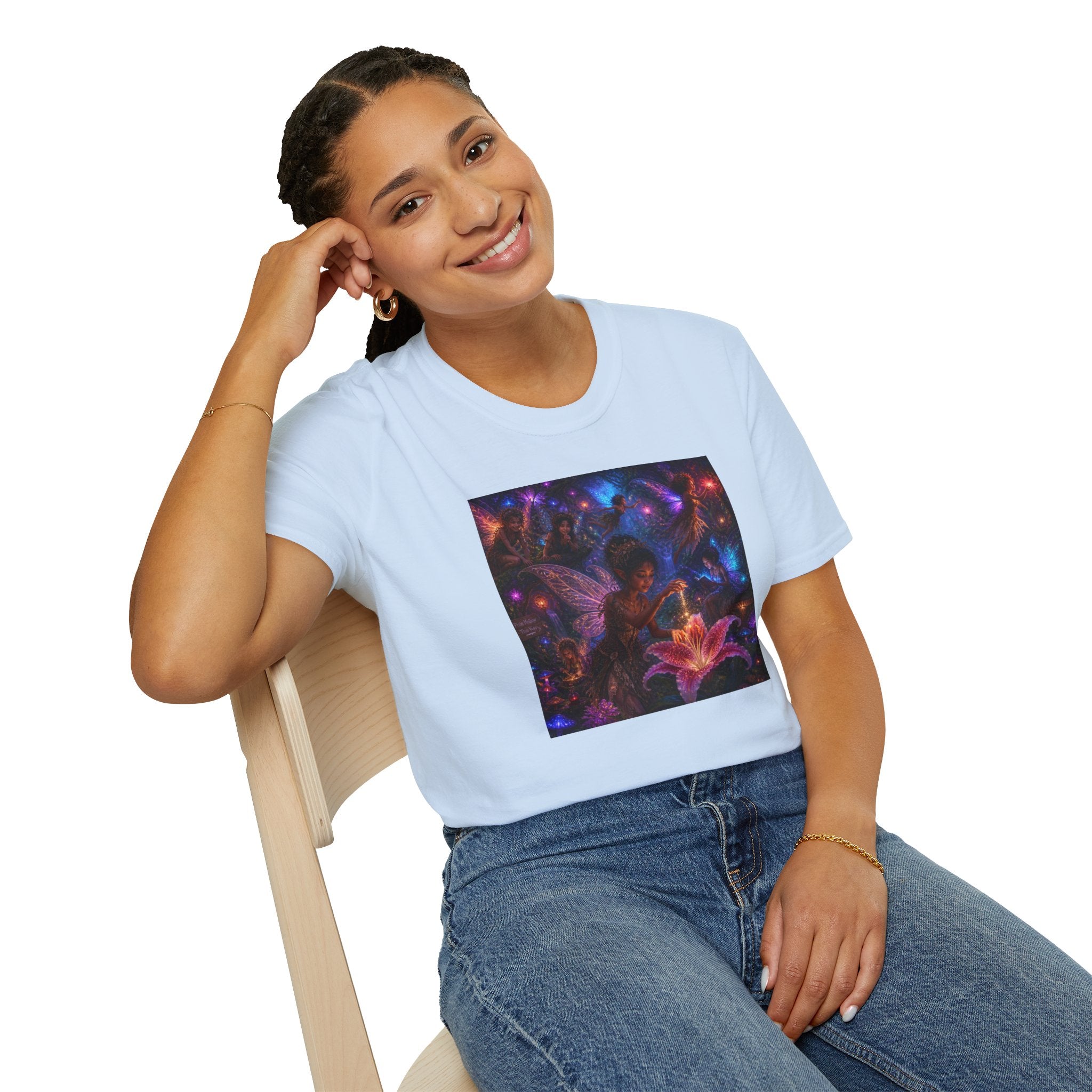 Fairy Garden T-Shirt — Enchanted Nightlight Wings Design