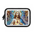Sacred Heart Jesus Laptop Sleeve — Stained-Glass Tech Faith Case