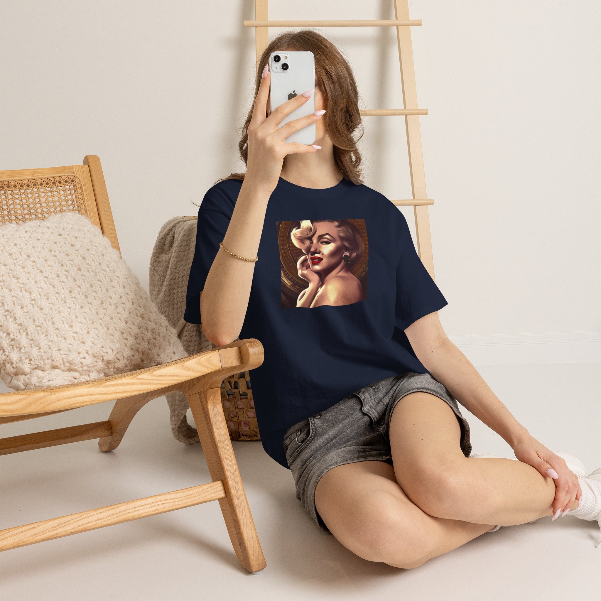 Vintage Glam Portrait Tee — Retro Pinup Art T-Shirt