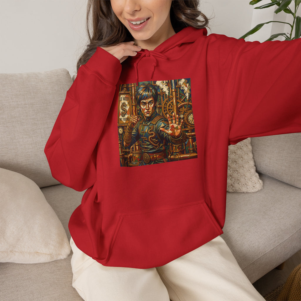 Hoodie —Steampunk Bruce Lee Artwork Hooded Sweatshirt