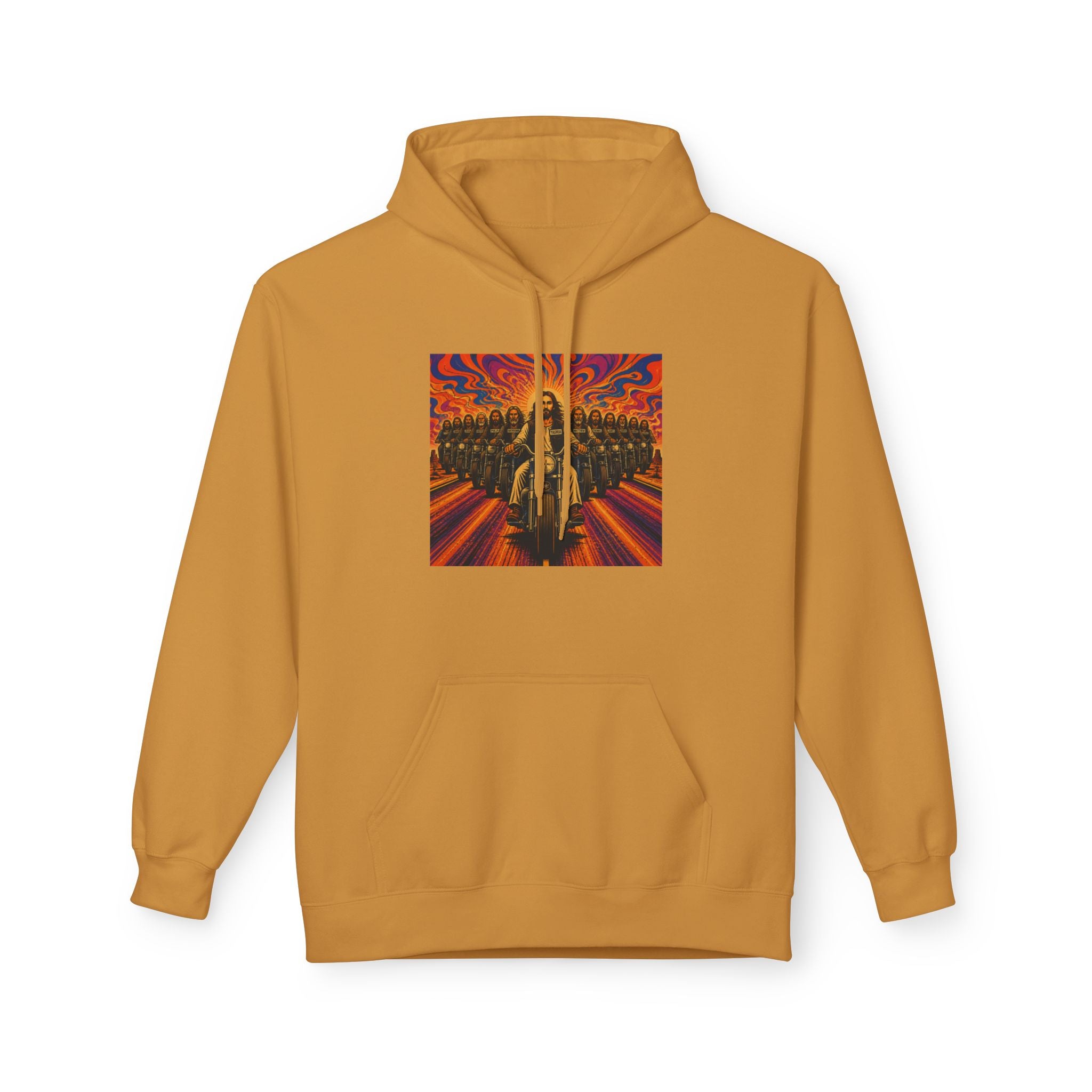 Yashua/Jesus 60's biker hoodie