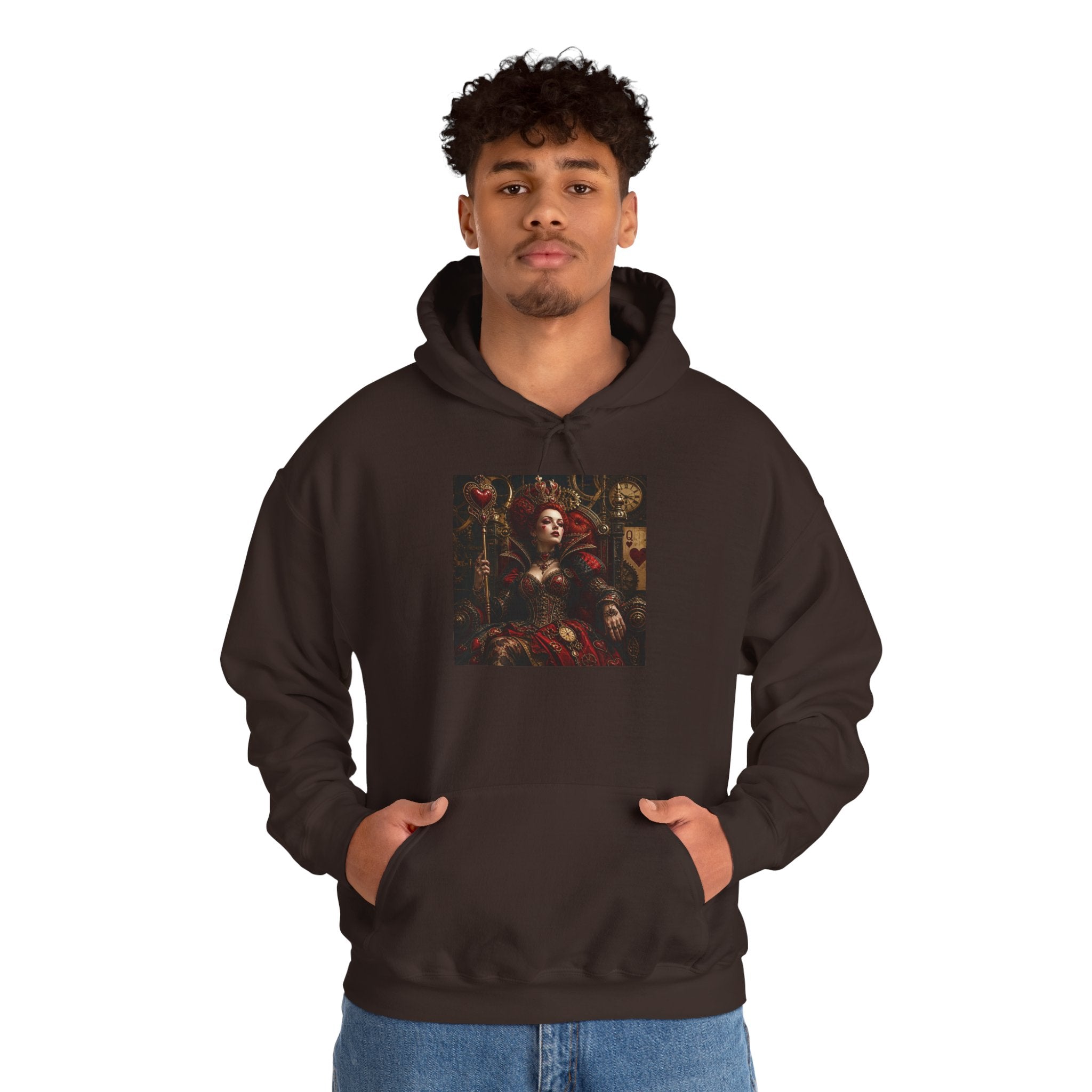 Medieval Steampunk Noble Portrait Hoodie — Vintage Renaissance Art Pullover