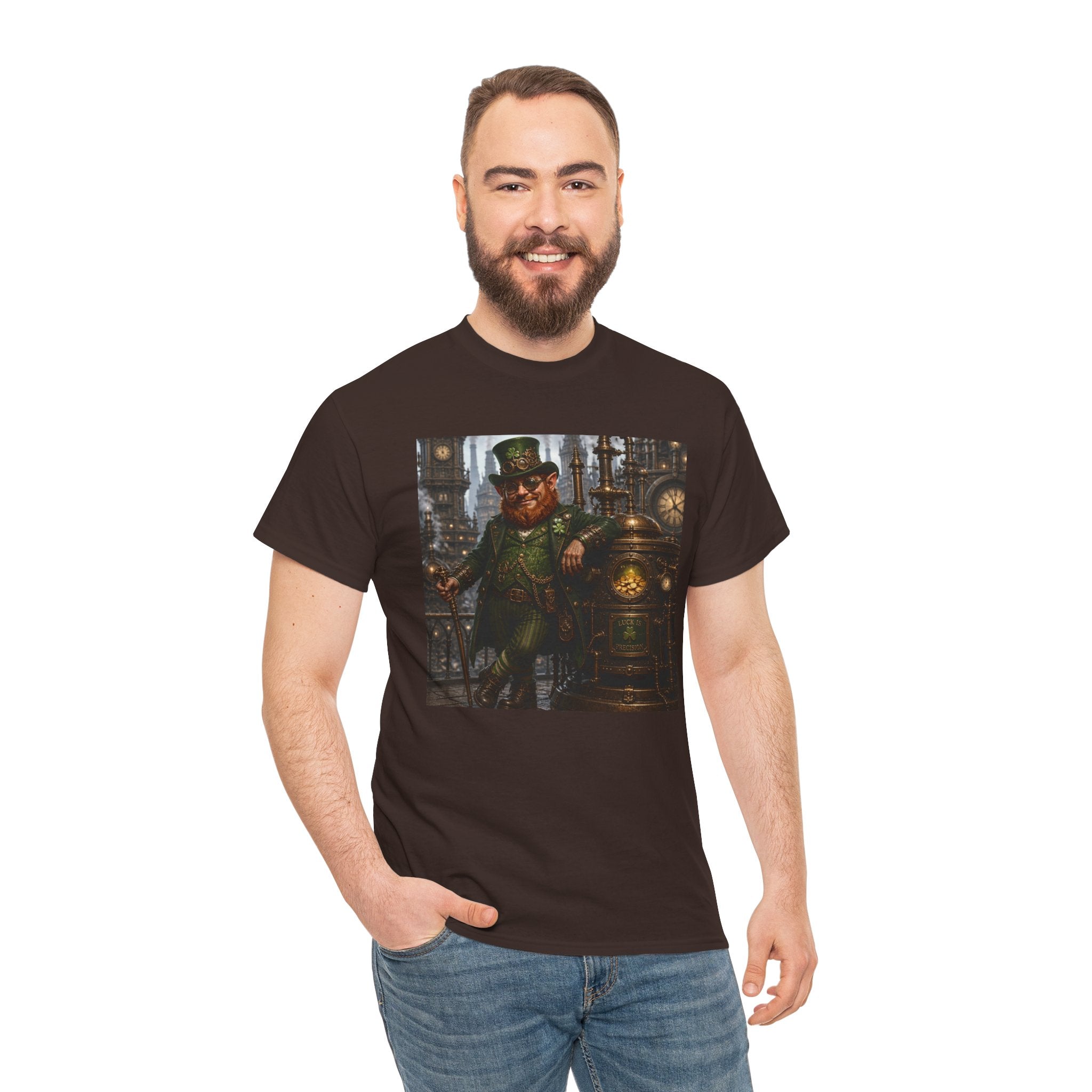 Steampunk Leprechaun T-Shirt — Vintage Industrial St. Patrick’s Day Tee
