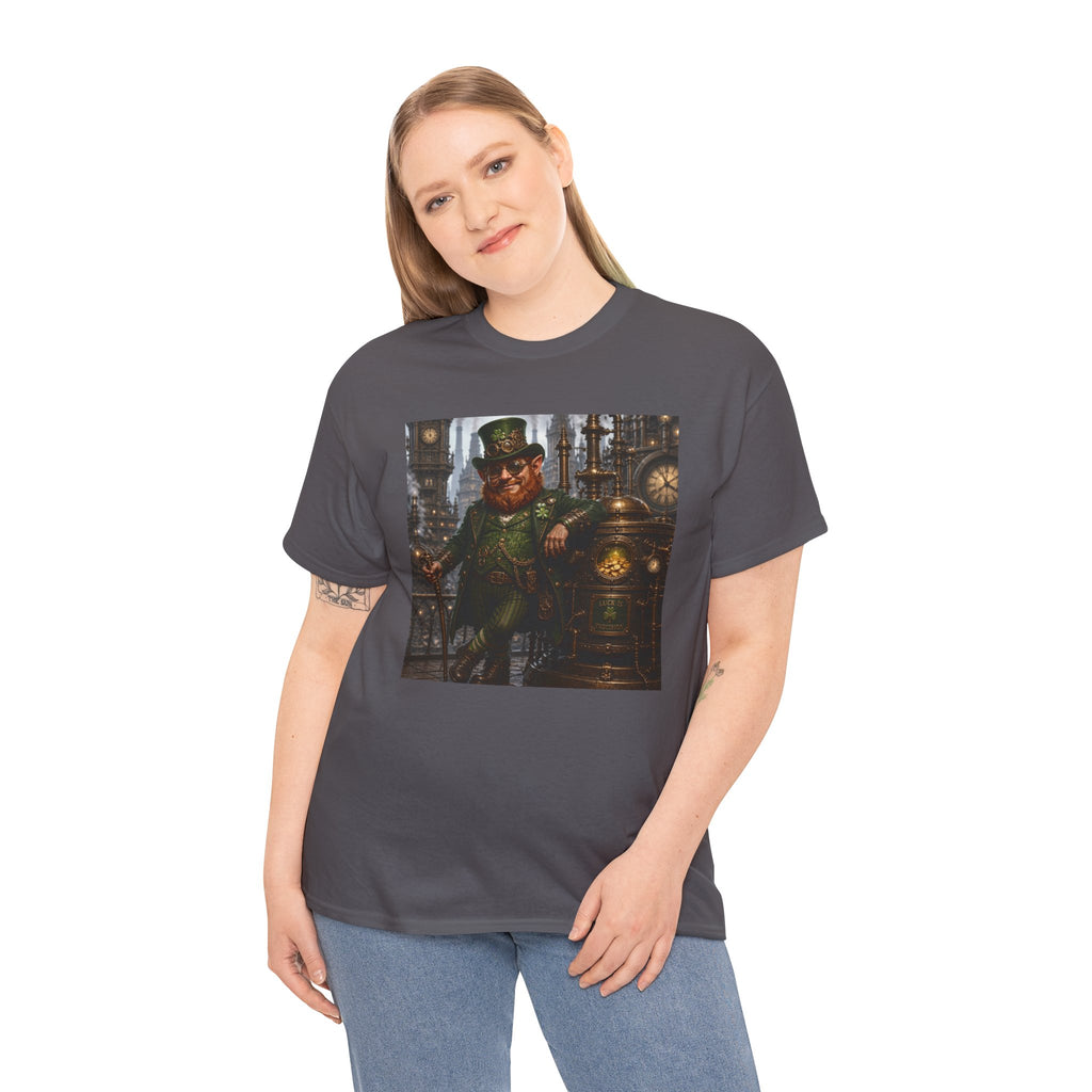 Steampunk Leprechaun T-Shirt — Vintage Industrial St. Patrick’s Day Tee