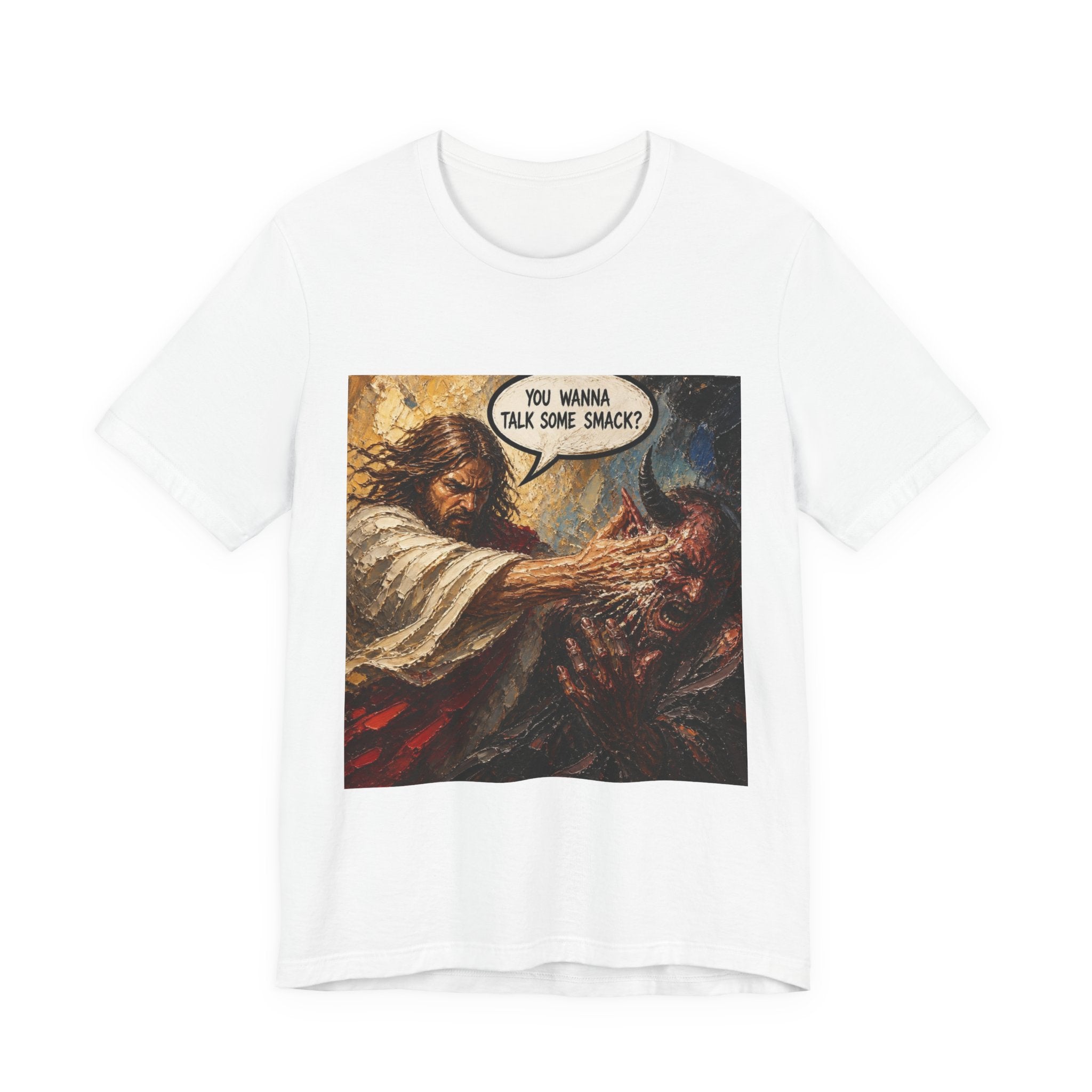 Graphic Tee — Bold Comic-Style ‘You Wanna Talk Some Smack?’ Design