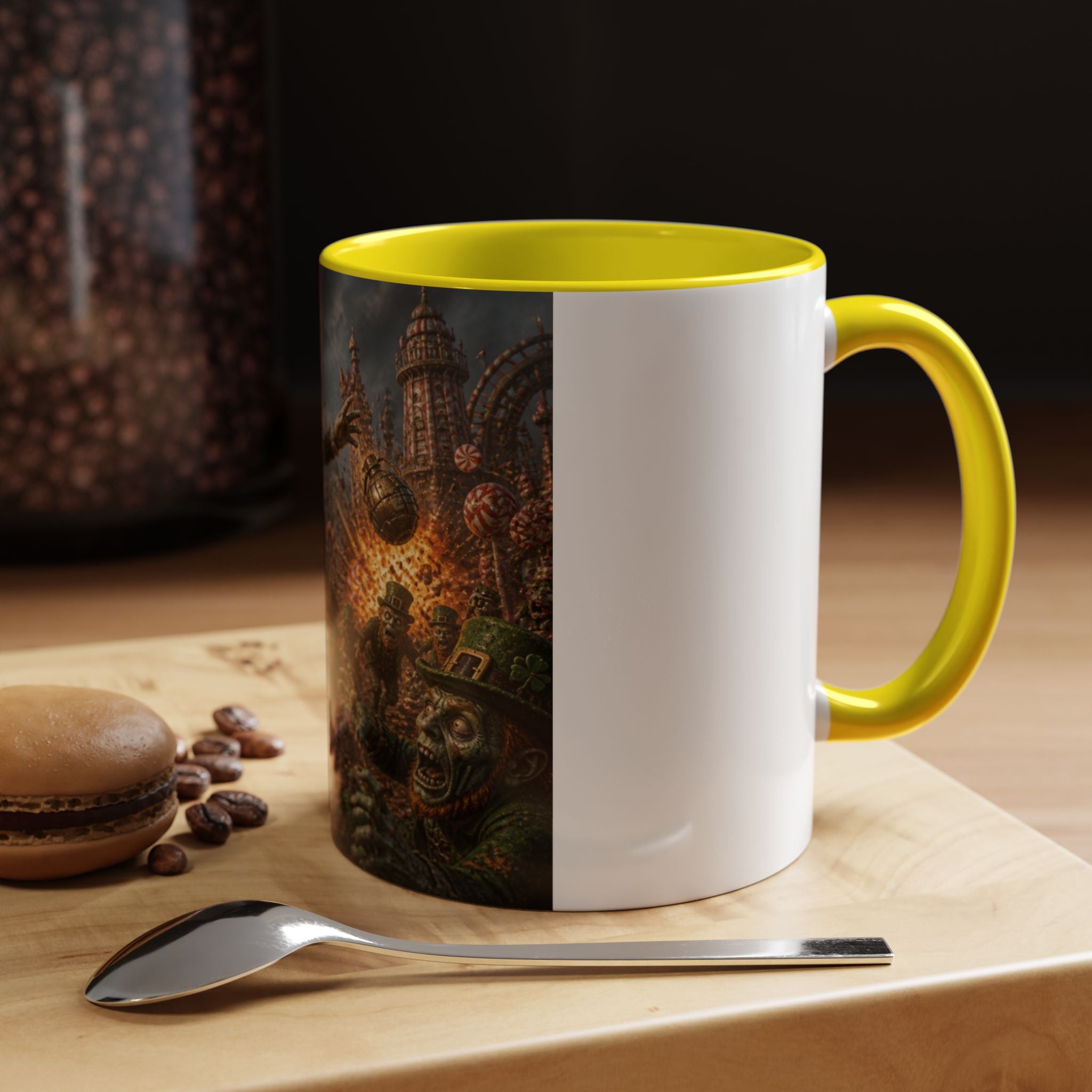 Steampunk Humpty Dumpty Fantasy Coffee Mug — Dark Fantasy Accent Mug (11/15oz)