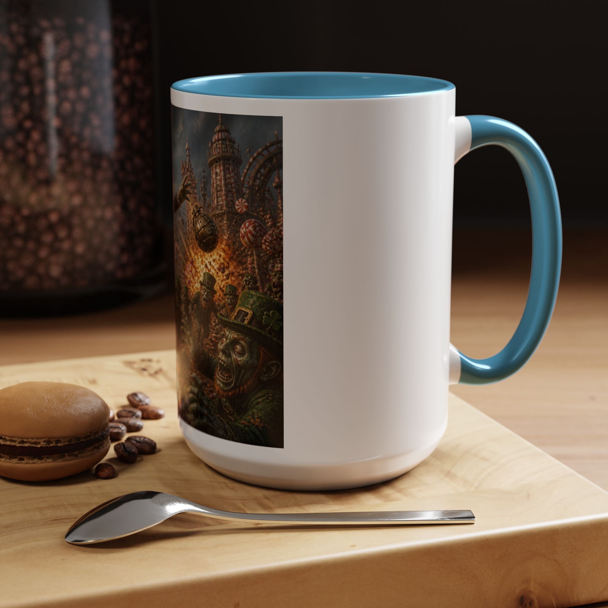 Steampunk Humpty Dumpty Fantasy Coffee Mug — Dark Fantasy Accent Mug (11/15oz)