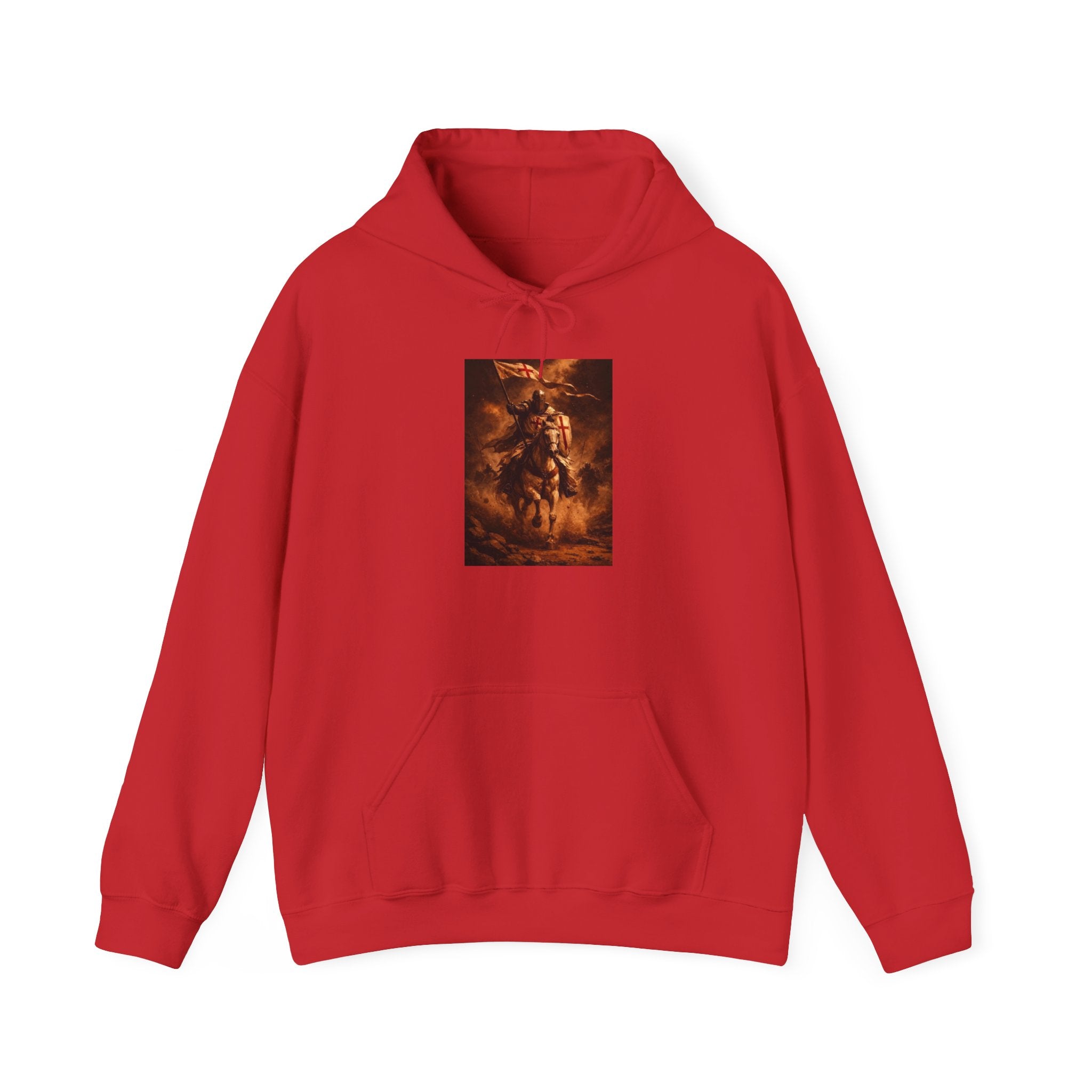 Mythic Rider Hoodie — Fiery Horseman Graphic Sweatshirt
