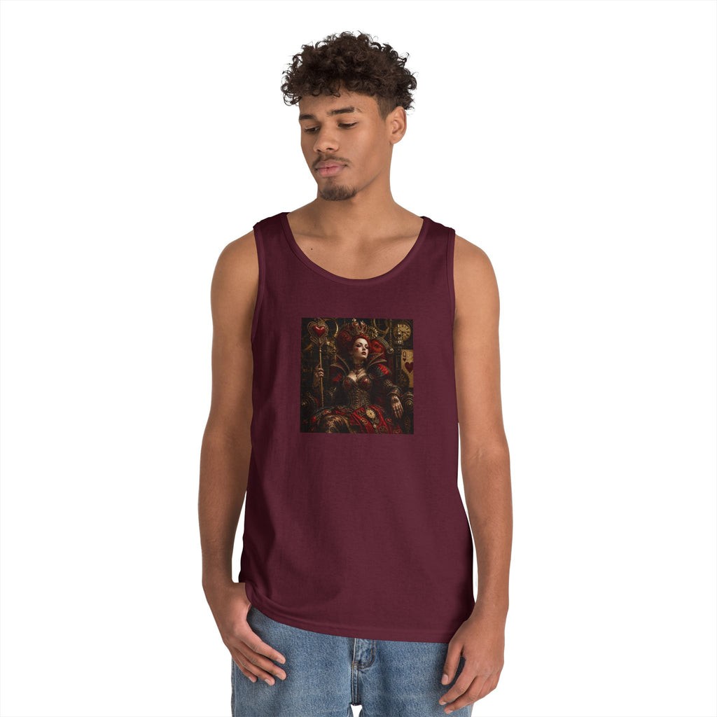 Renaissance Steampunk Art Tank Top — Gothic Queen Portrait Graphic Tank