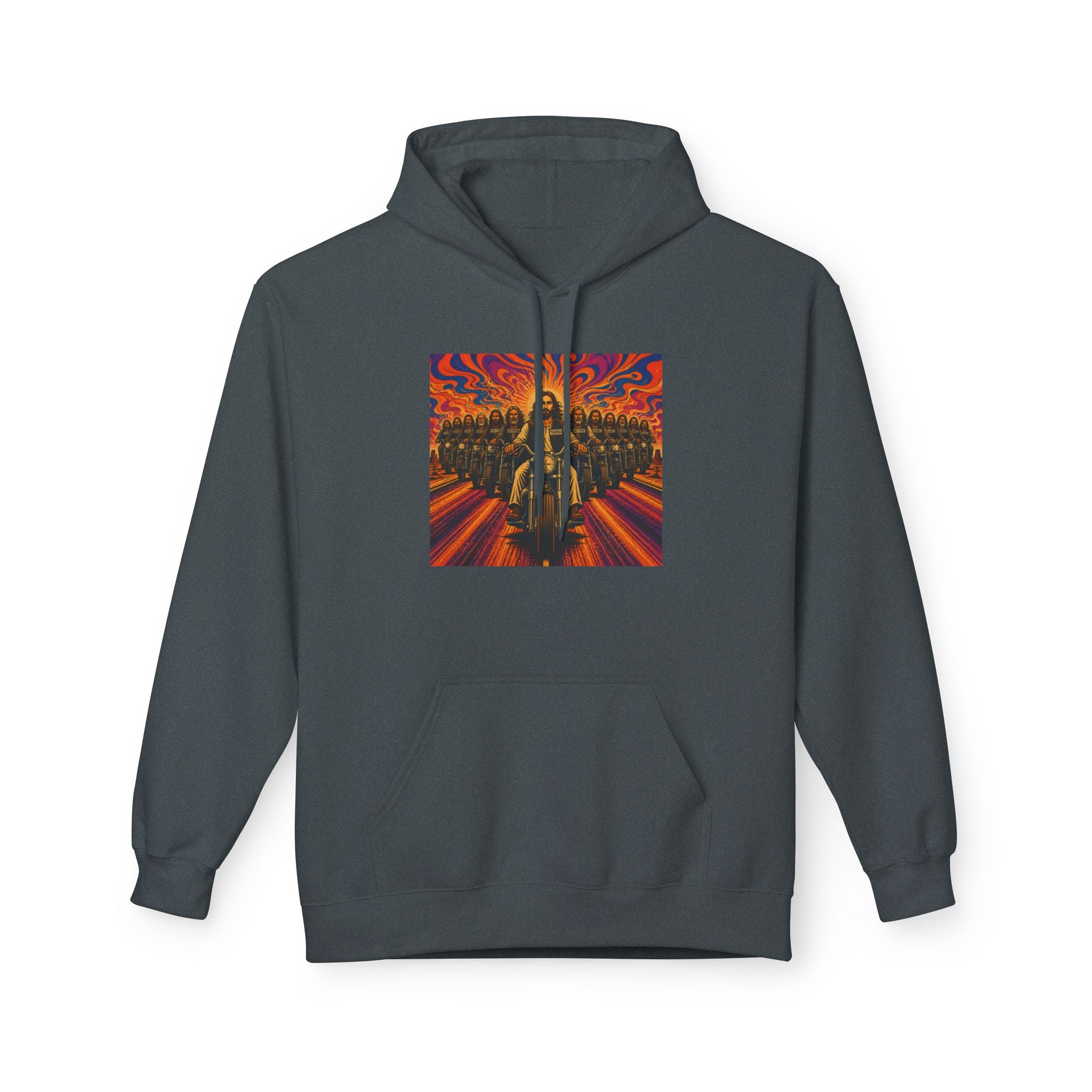 Yashua/Jesus 60's biker hoodie