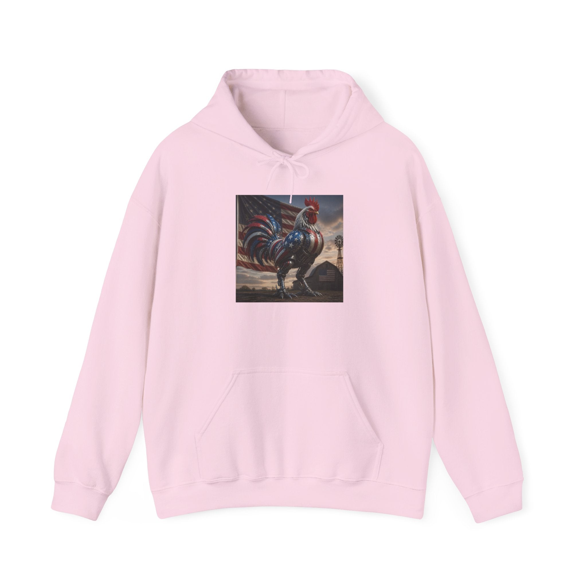 Rooster Art Hoodie — Vintage Rooster Illustration Pullover