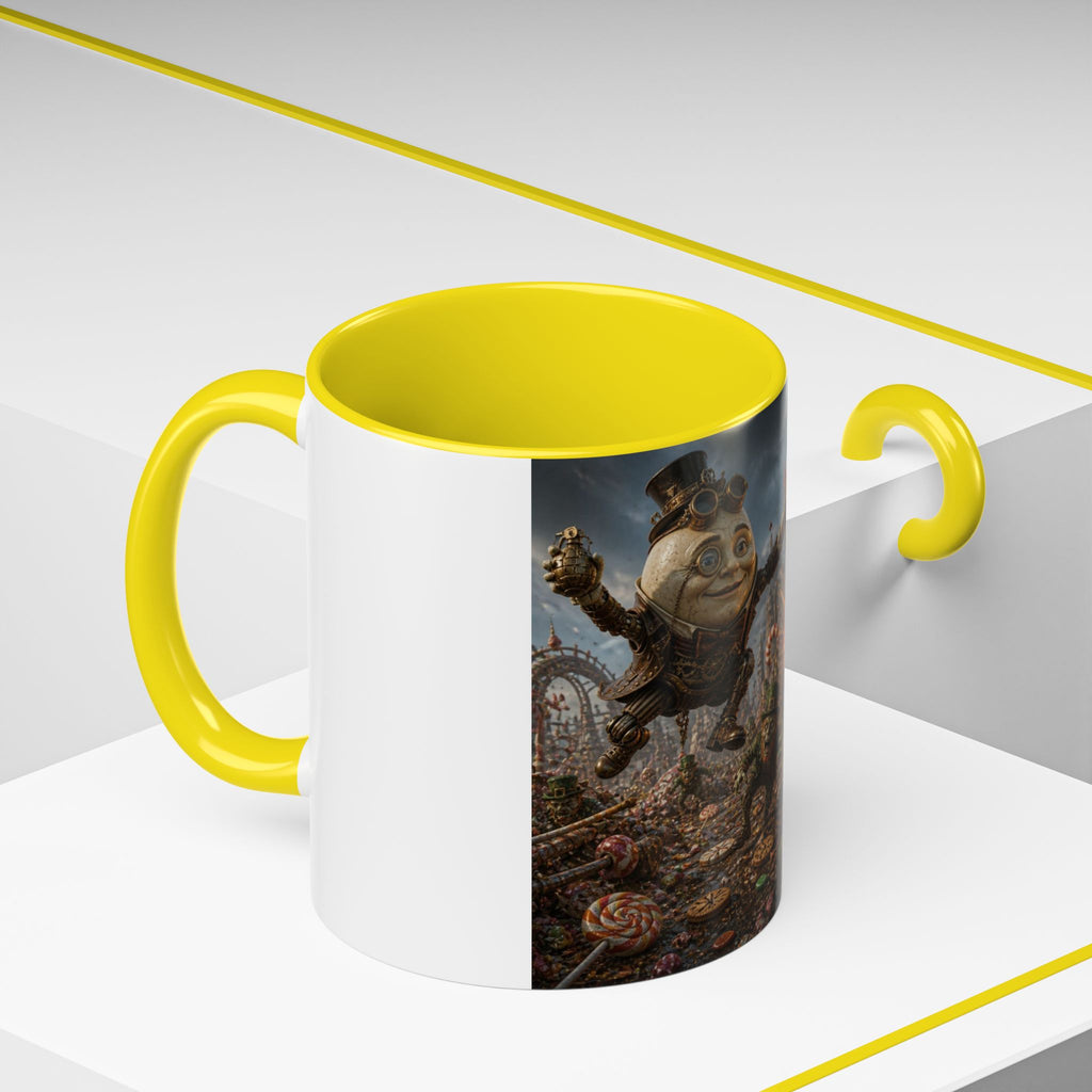 Steampunk Humpty Dumpty Fantasy Coffee Mug — Dark Fantasy Accent Mug (11/15oz)
