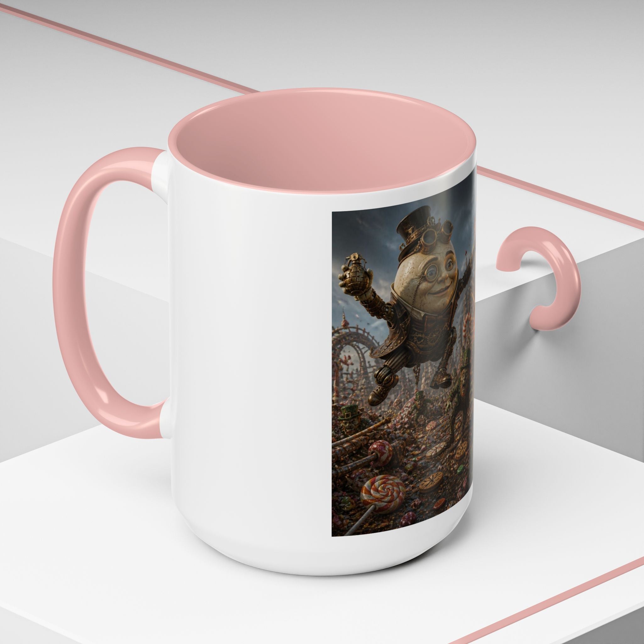 Steampunk Humpty Dumpty Fantasy Coffee Mug — Dark Fantasy Accent Mug (11/15oz)
